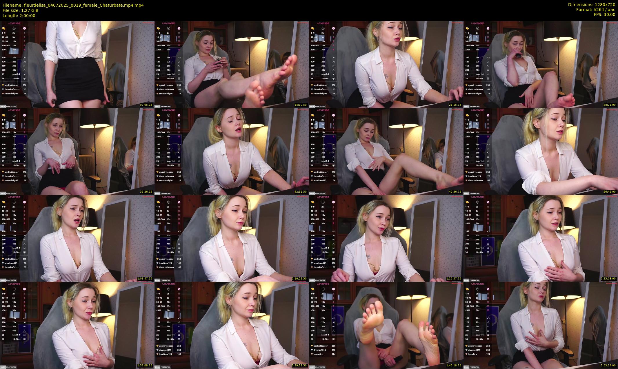 fleurdelisa — 120 minute Chaturbate female cam show recording, 720p, Jul 4, 2025