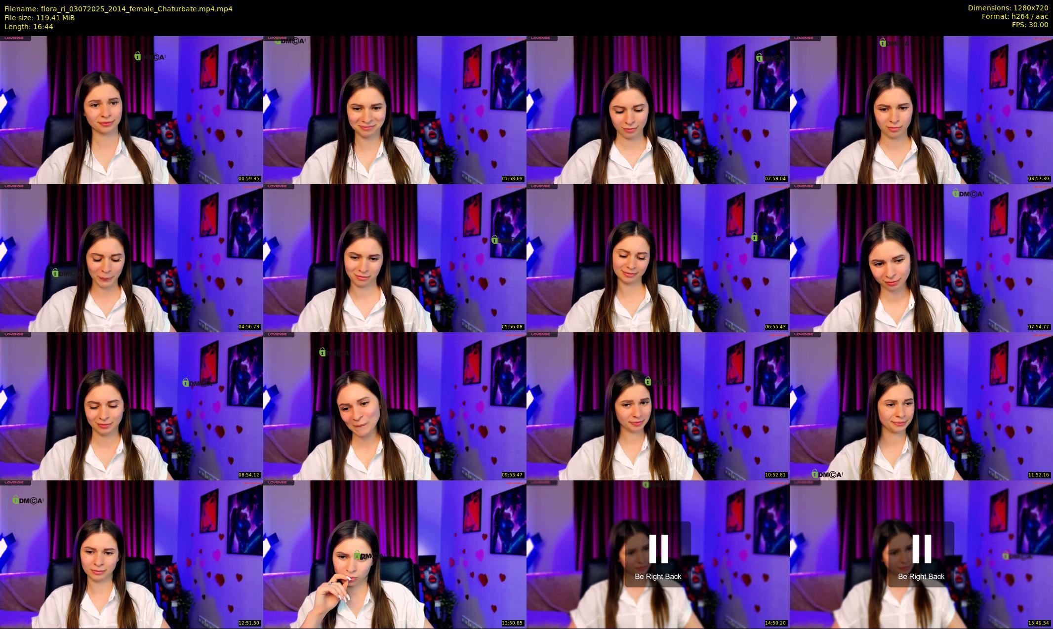 flora_ri — 17 minute Chaturbate female cam show recording, 720p, Jul 3, 2025