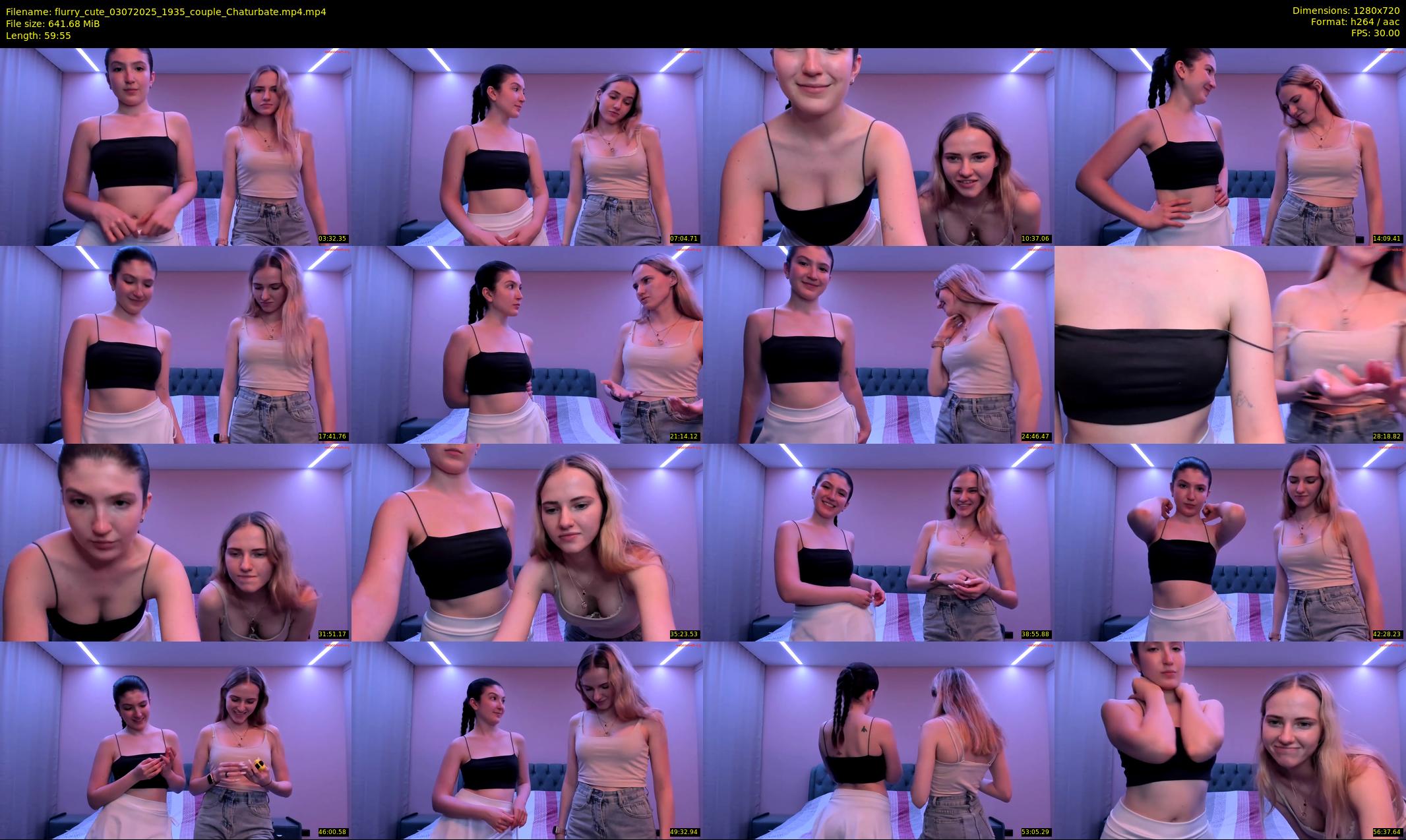 flurry_cute — 60 minute Chaturbate couple cam show recording, 720p, Jul 3, 2025