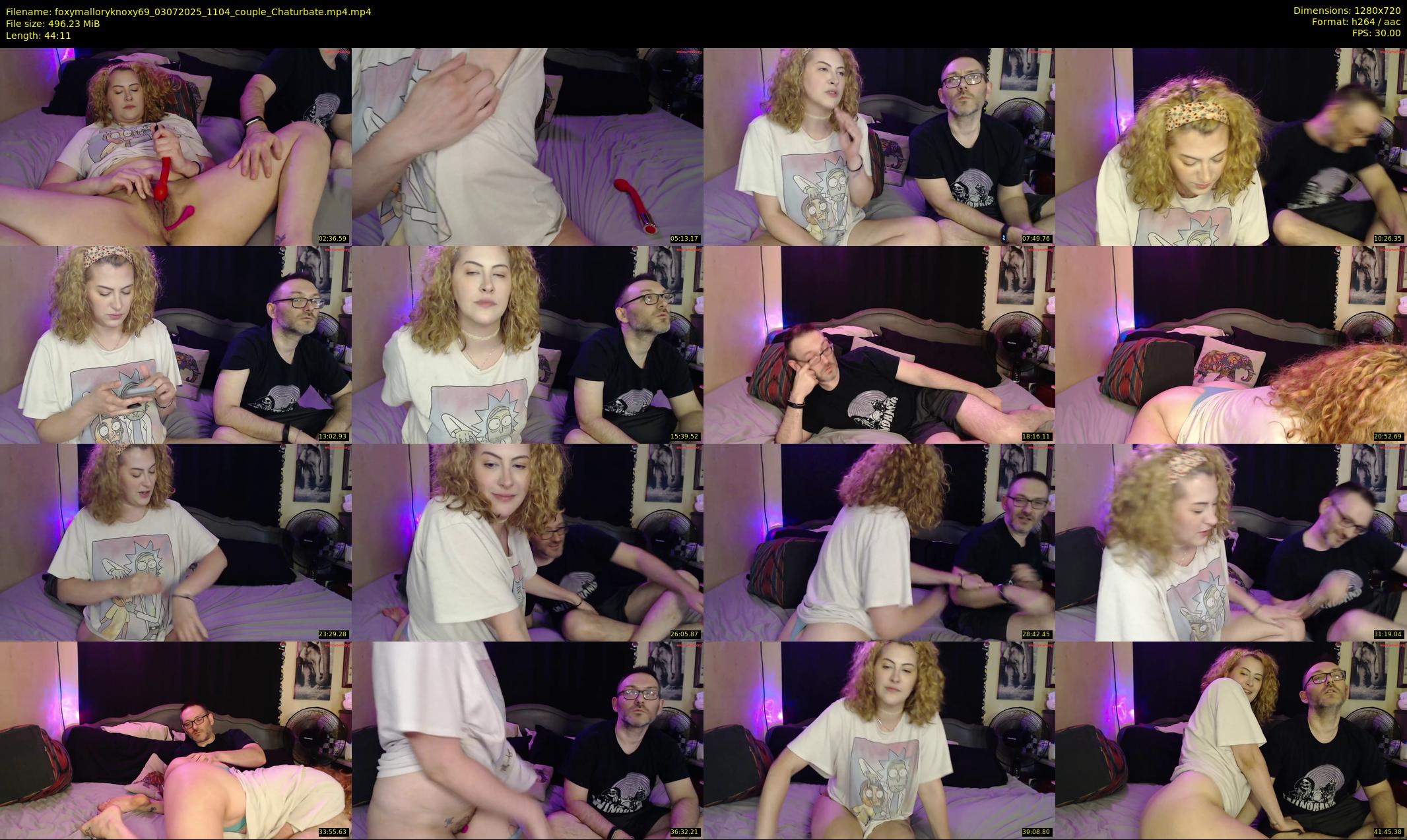 foxymalloryknoxy69 — 45 minute Chaturbate couple cam show recording, 720p, Jul 3, 2025
