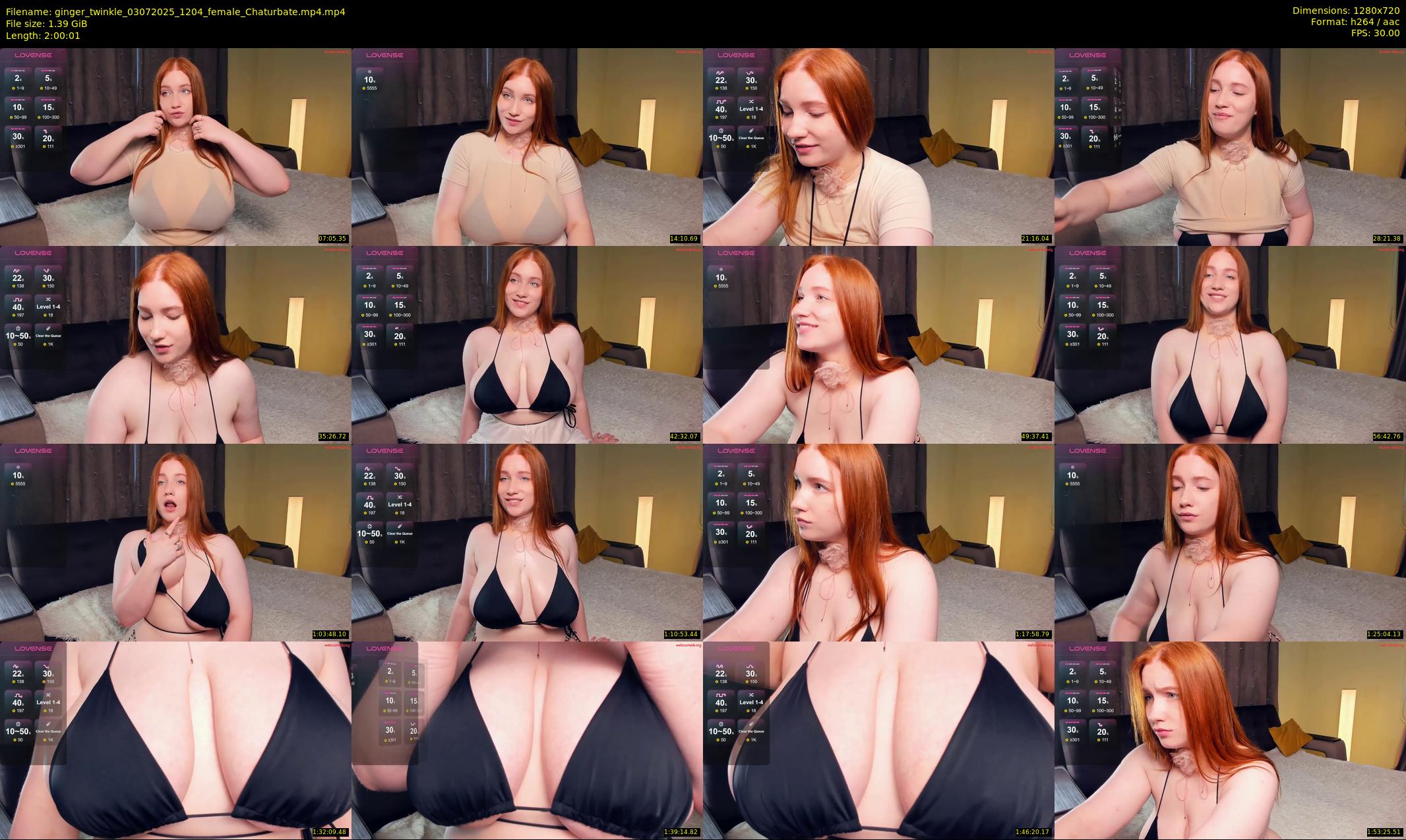 ginger_twinkle — 121 minute Chaturbate female cam show recording, 720p, Jul 3, 2025