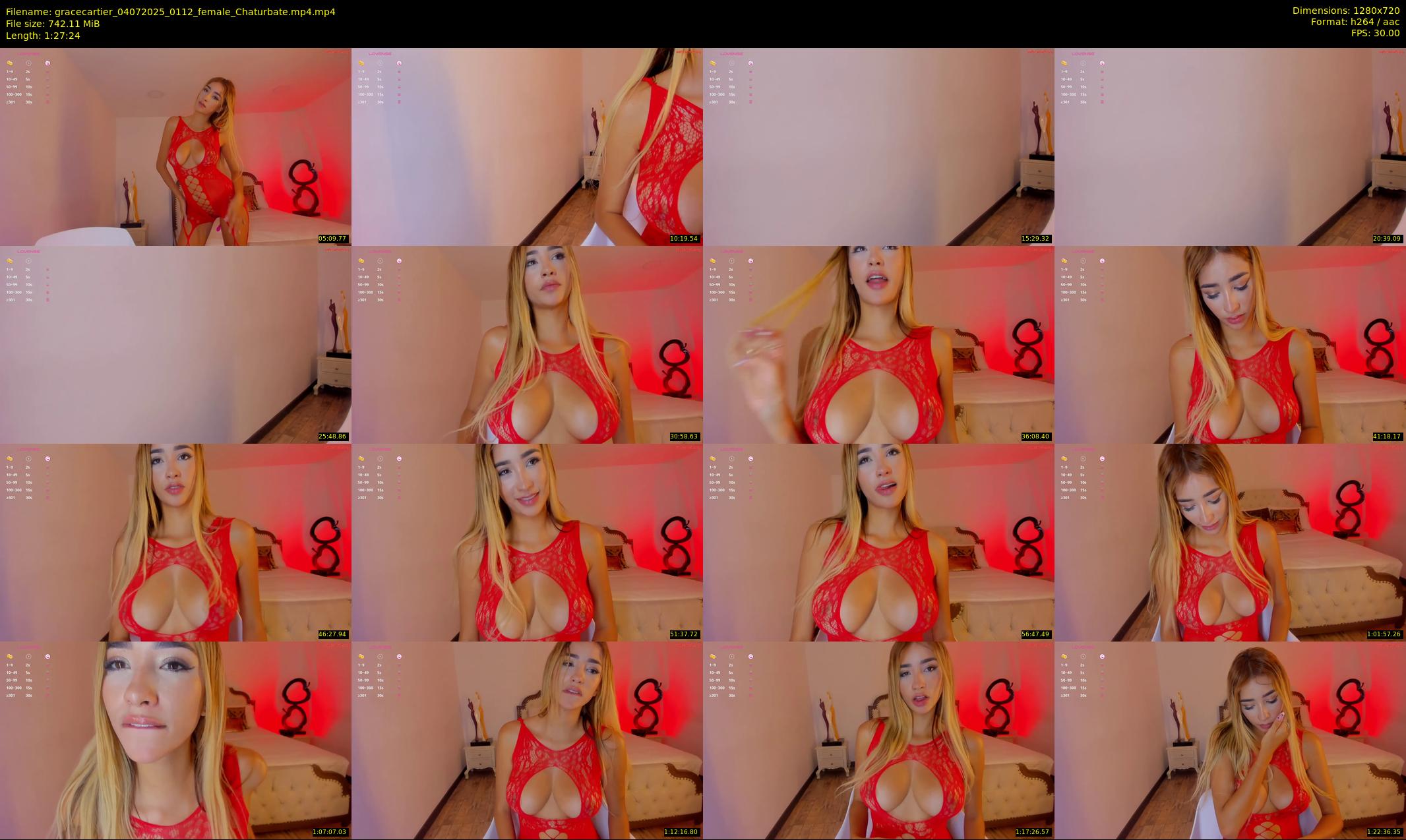 gracecartier — 88 minute Chaturbate female cam show recording, 720p, Jul 4, 2025