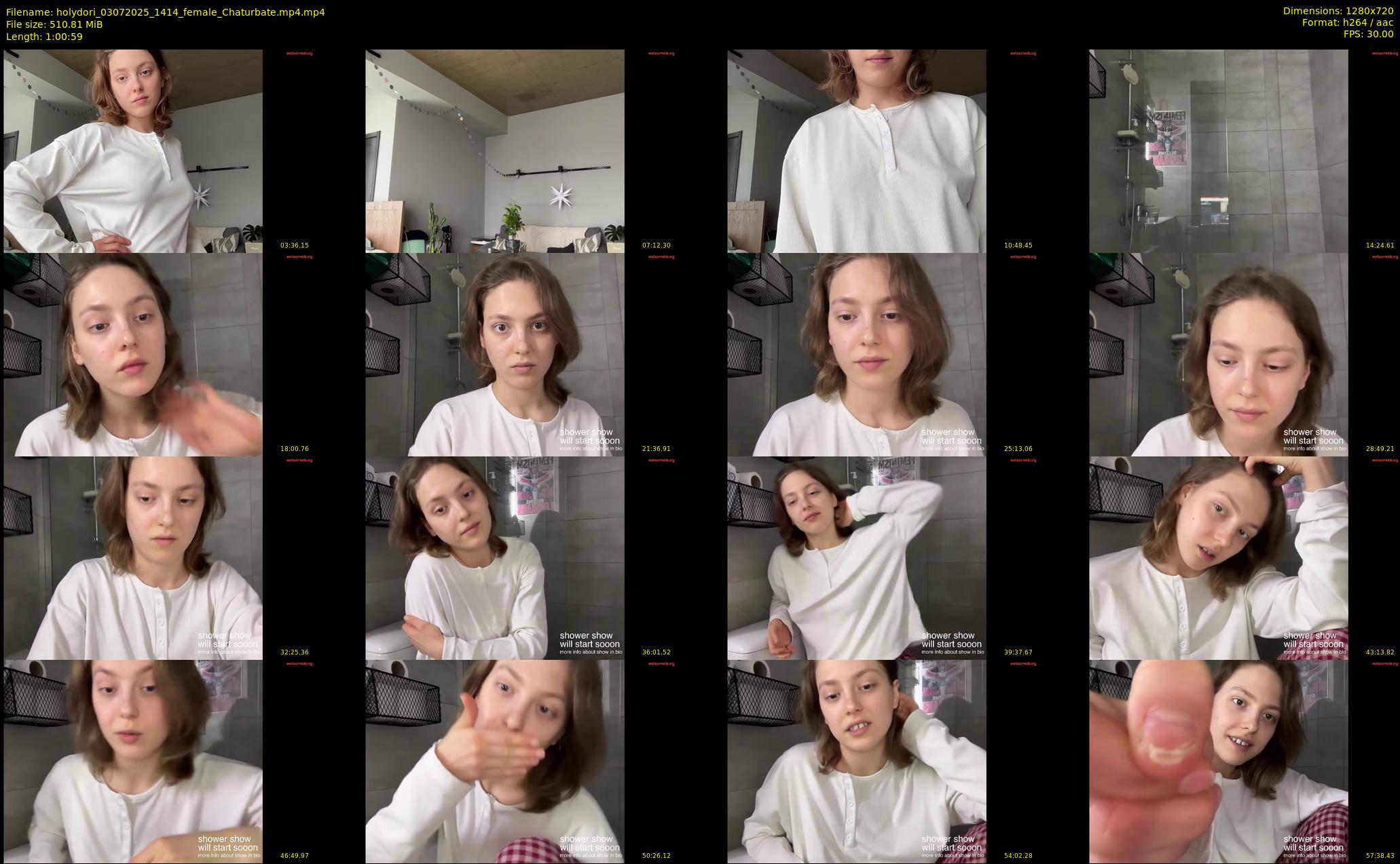 holydori — 61 minute Chaturbate female cam show recording, 720p, Jul 3, 2025
