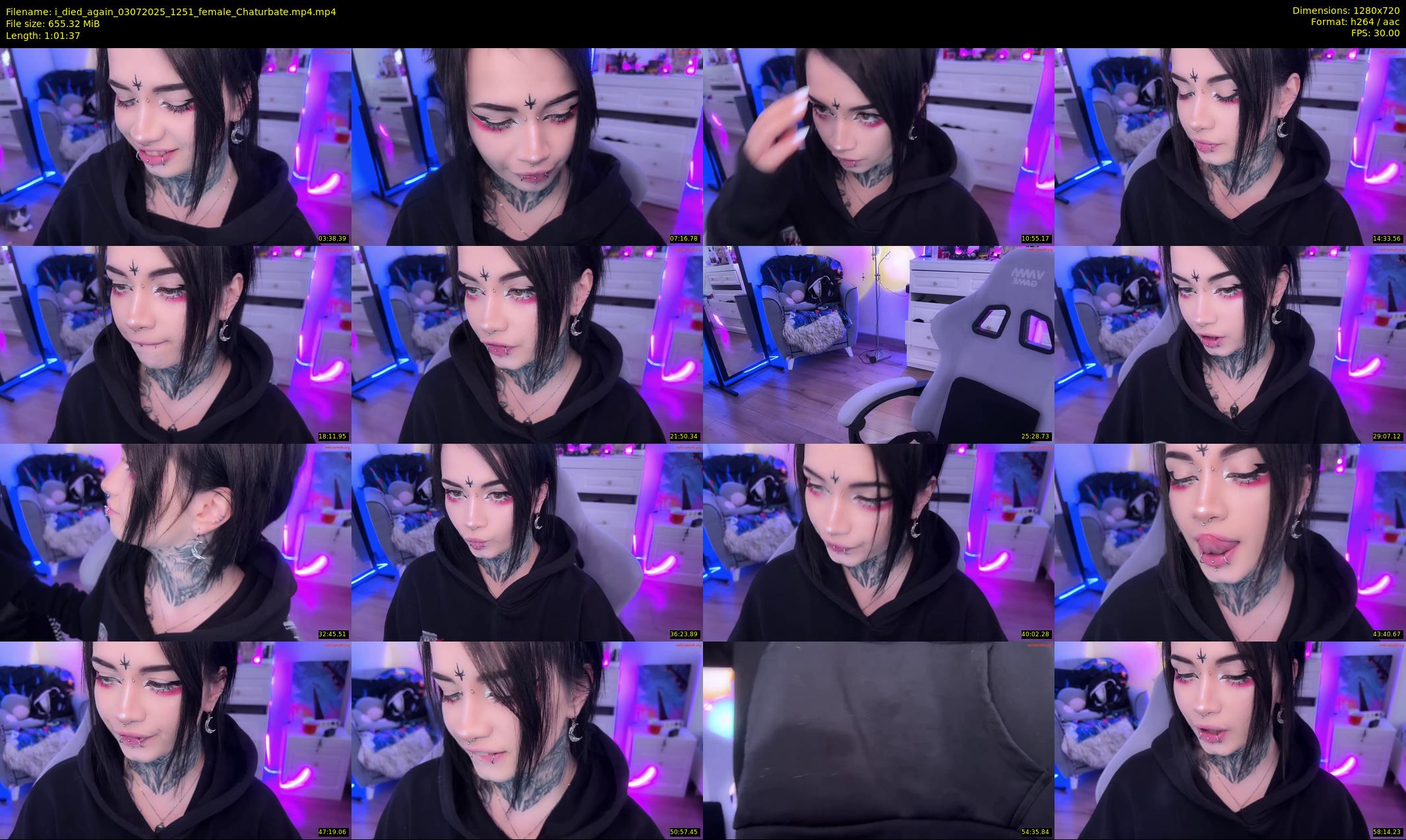 i_died_again — 62 minute Chaturbate female cam show recording, 720p, Jul 3, 2025