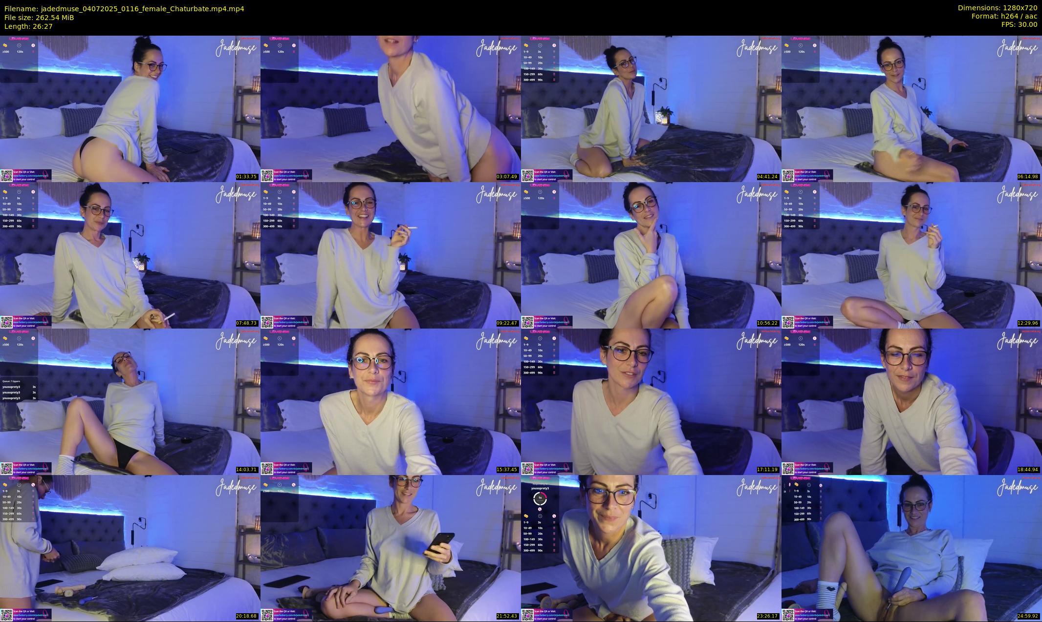 jadedmuse — 27 minute Chaturbate female cam show recording, 720p, Jul 4, 2025