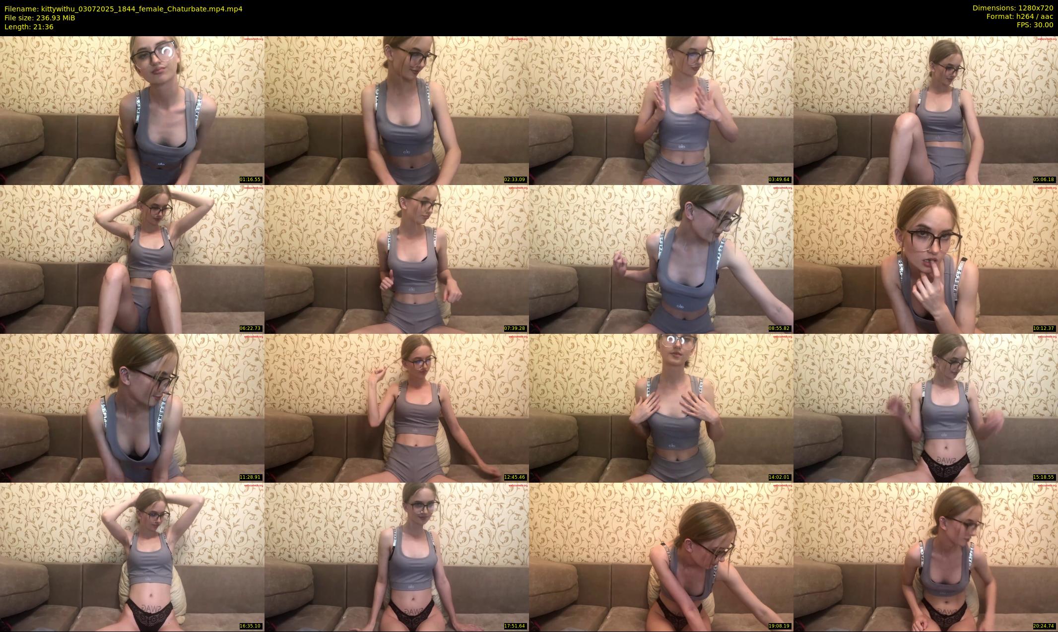 kittywithu — 22 minute Chaturbate female cam show recording, 720p, Jul 3, 2025