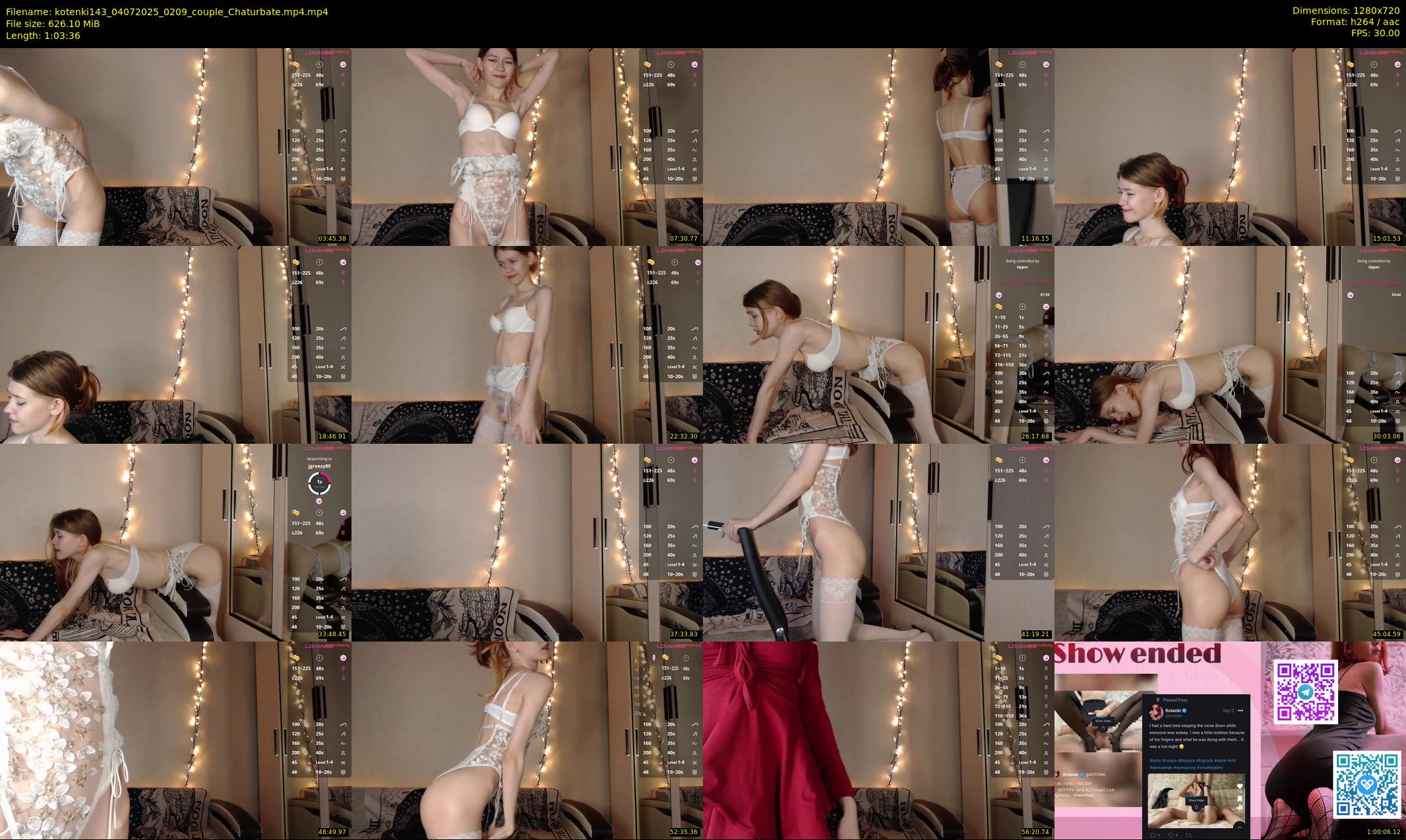 kotenki143 — 64 minute Chaturbate couple cam show recording, 720p, Jul 4, 2025