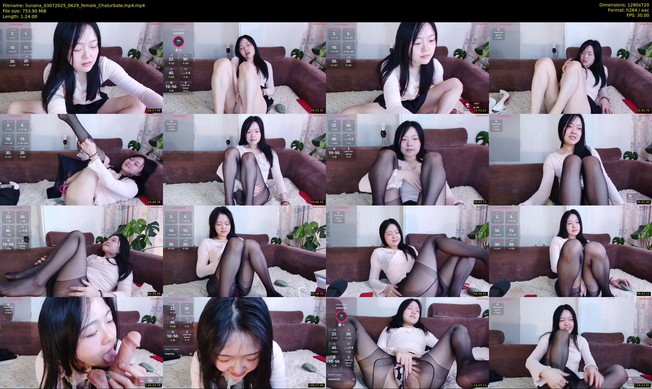 liunana — 84 minute Chaturbate female cam show recording, 720p, Jul 3, 2025