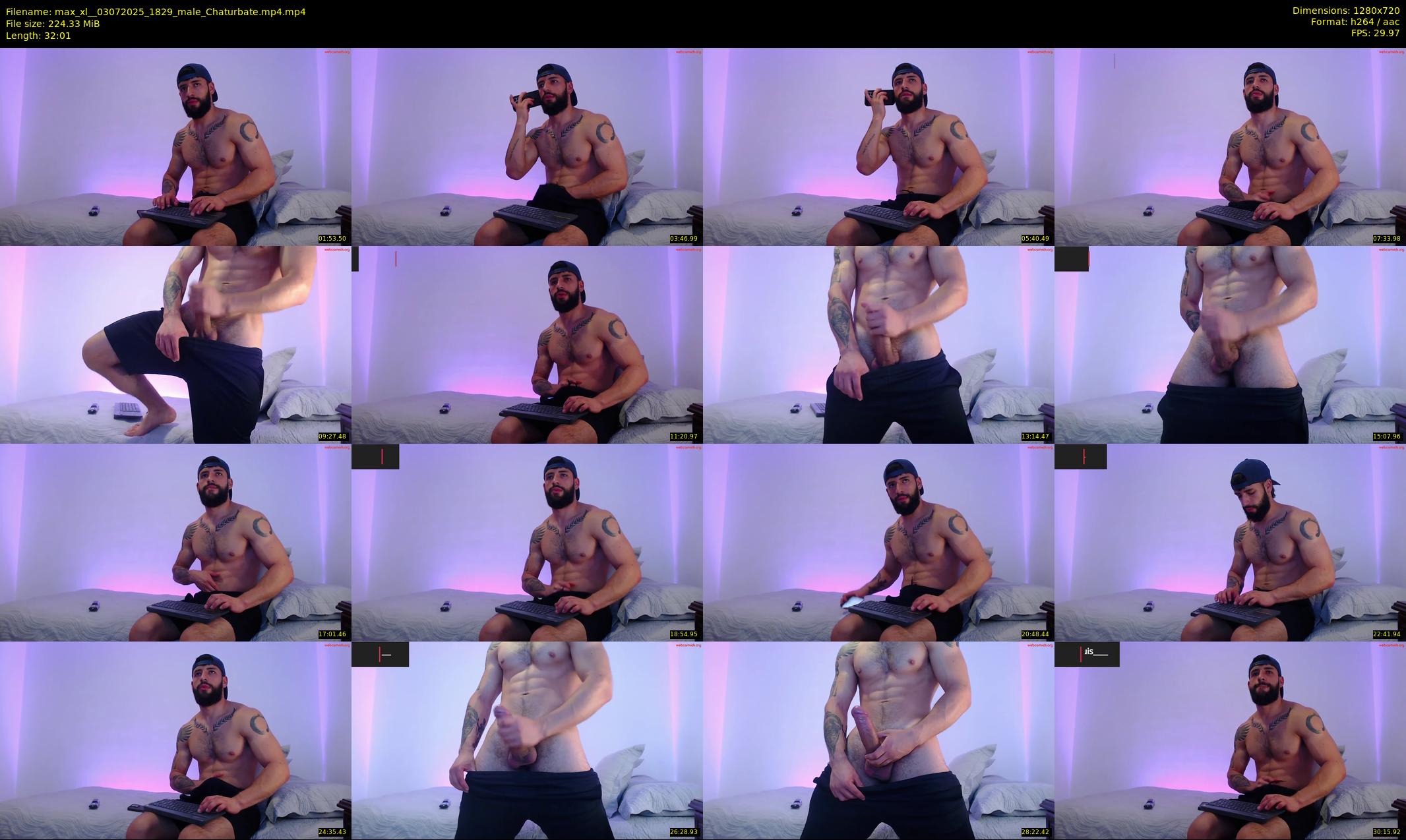 max_xl_ — 33 minute Chaturbate male cam show recording, 720p, Jul 3, 2025