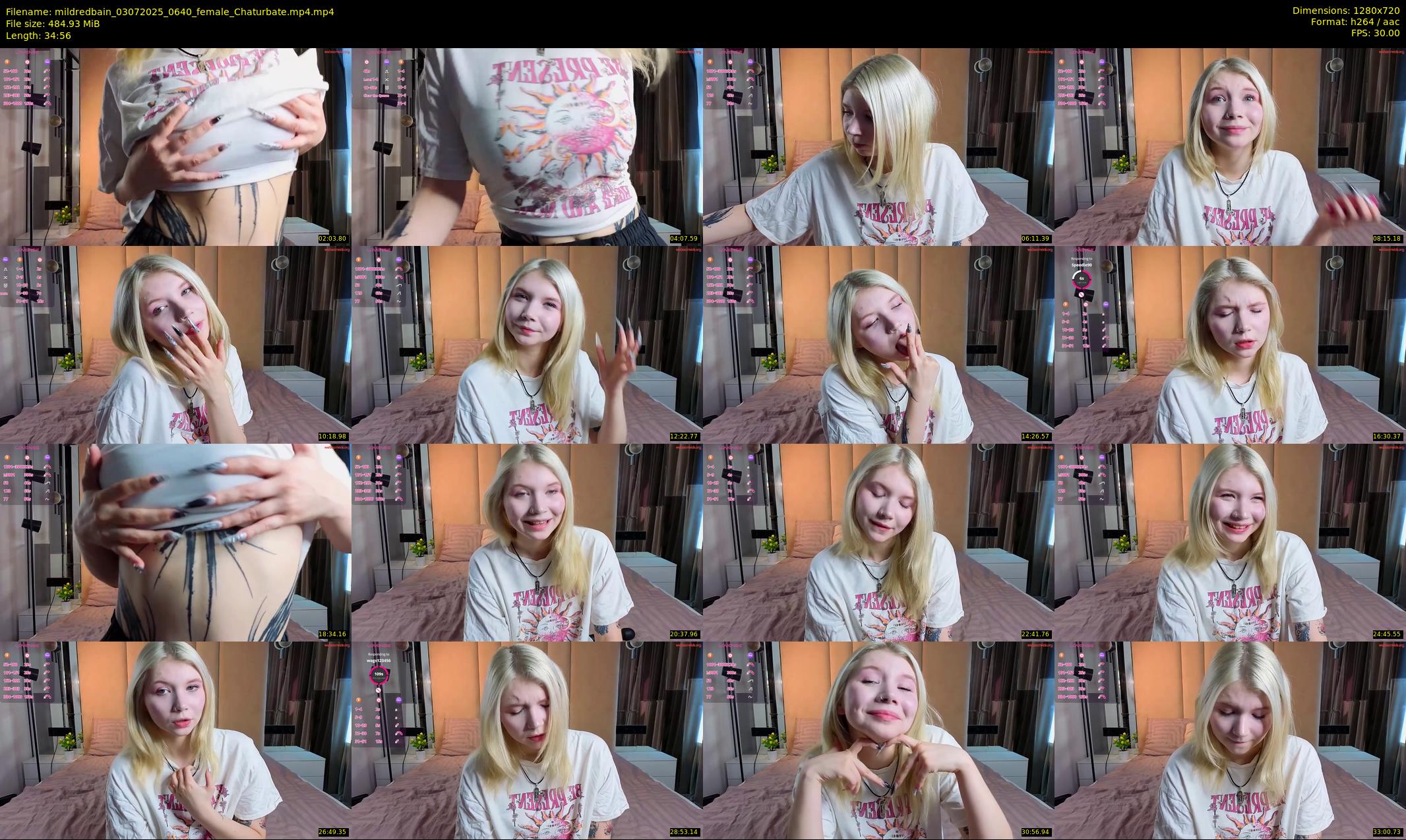 mildredbain — 35 minute Chaturbate female cam show recording, 720p, Jul 3, 2025