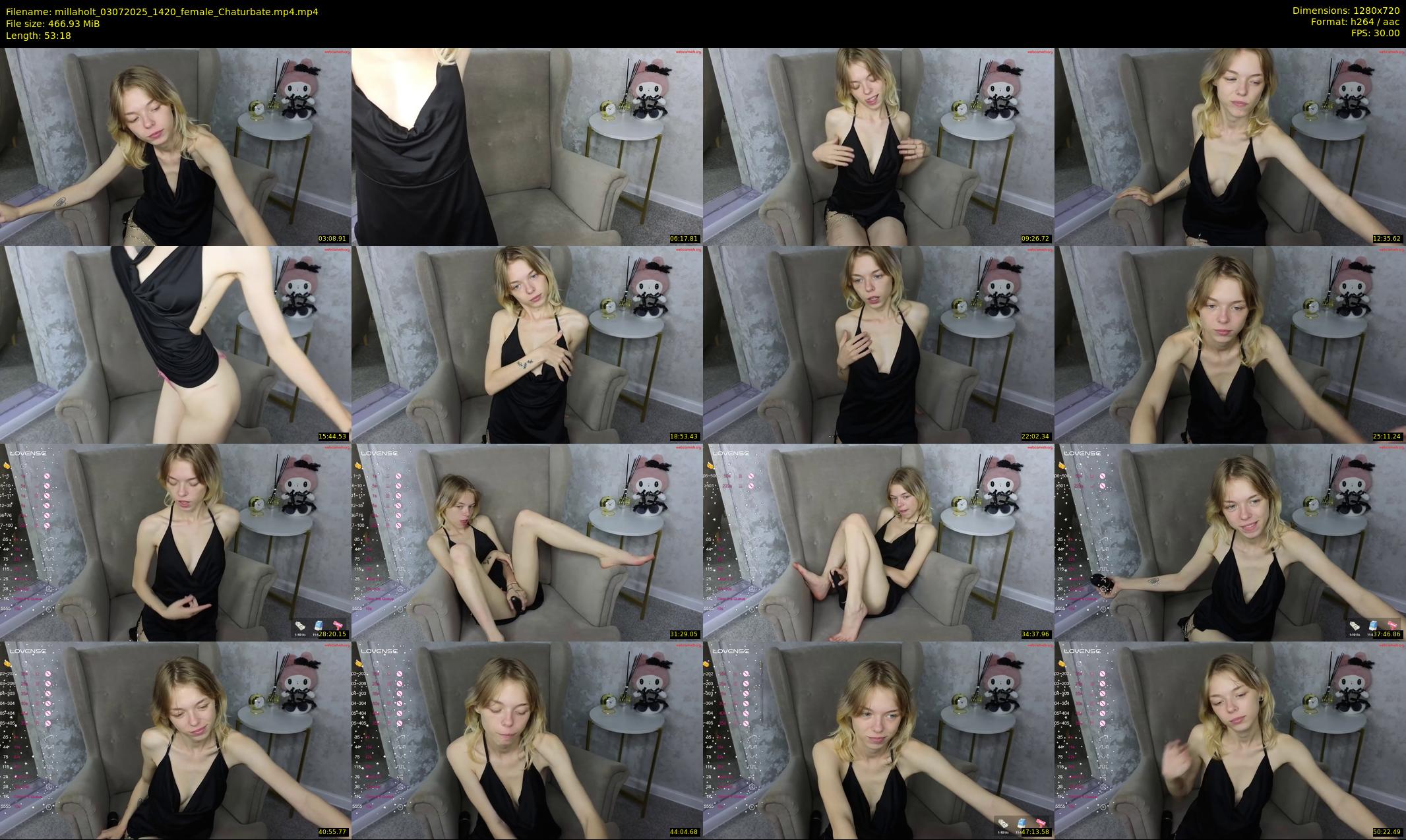 millaholt — 54 minute Chaturbate female cam show recording, 720p, Jul 3, 2025