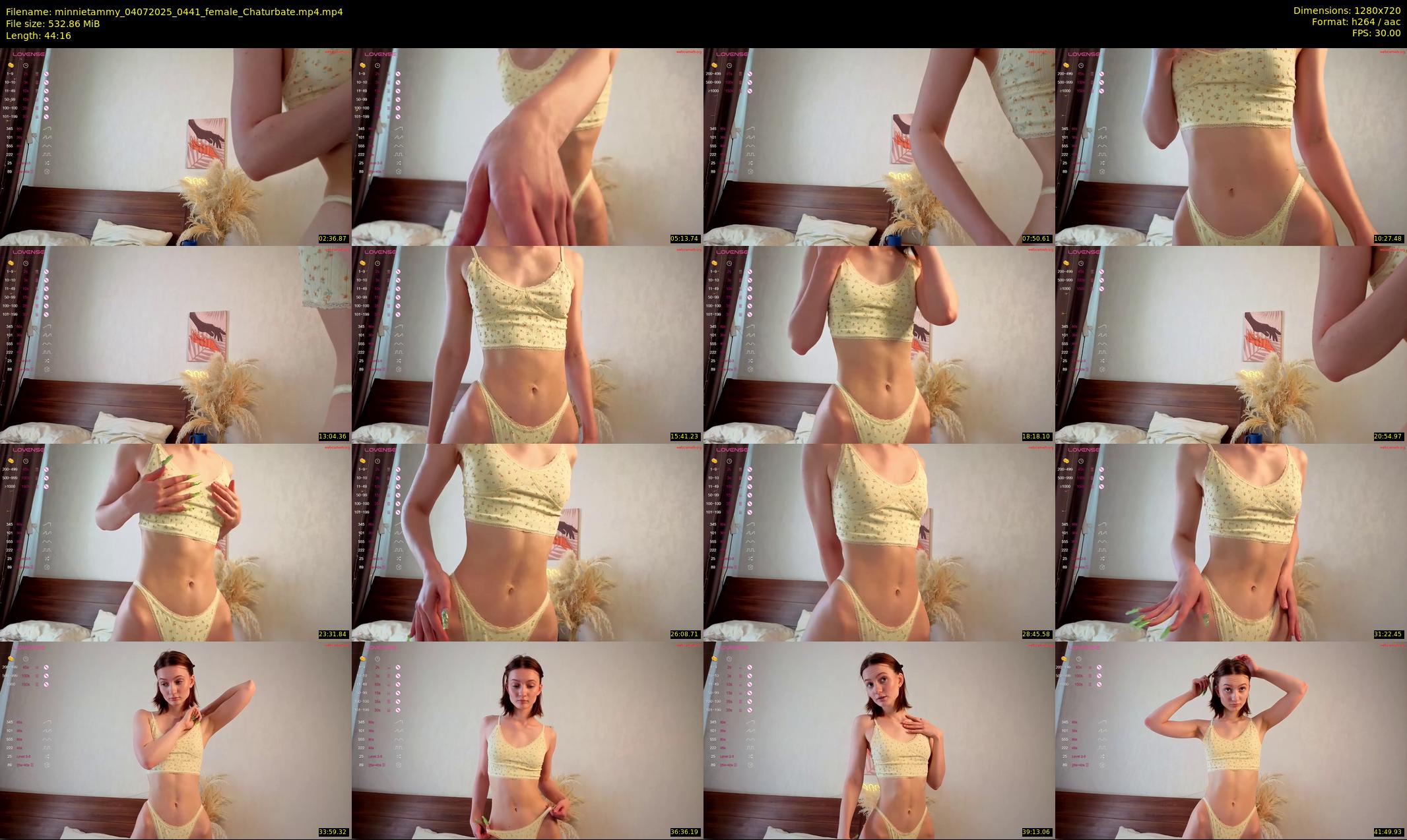 minnietammy — 45 minute Chaturbate female cam show recording, 720p, Jul 4, 2025