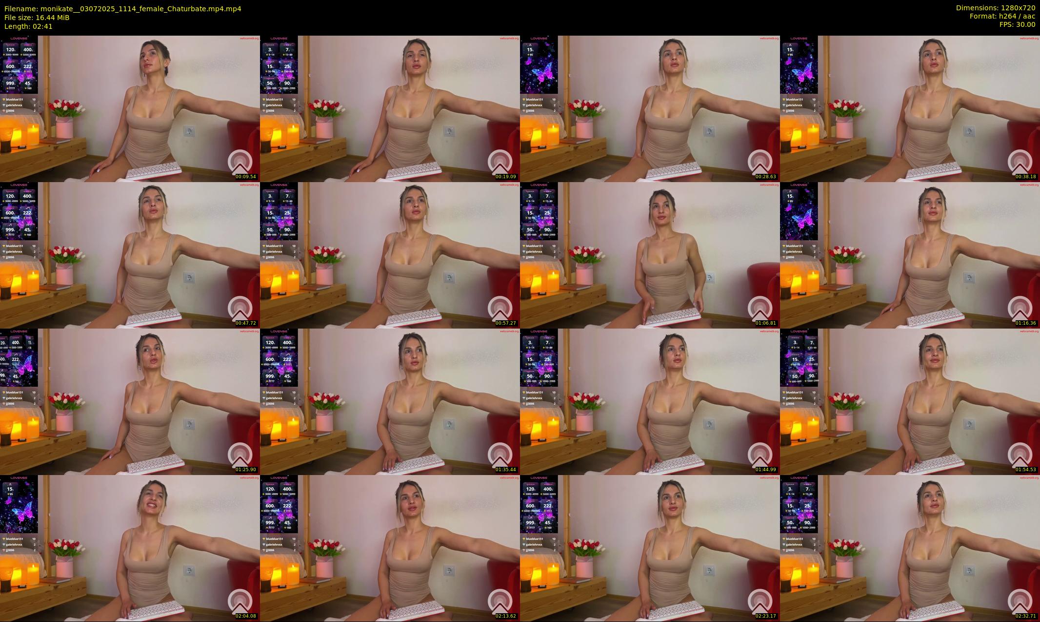 monikate_ — 3 minute Chaturbate couple cam show recording, 720p, Jul 3, 2025