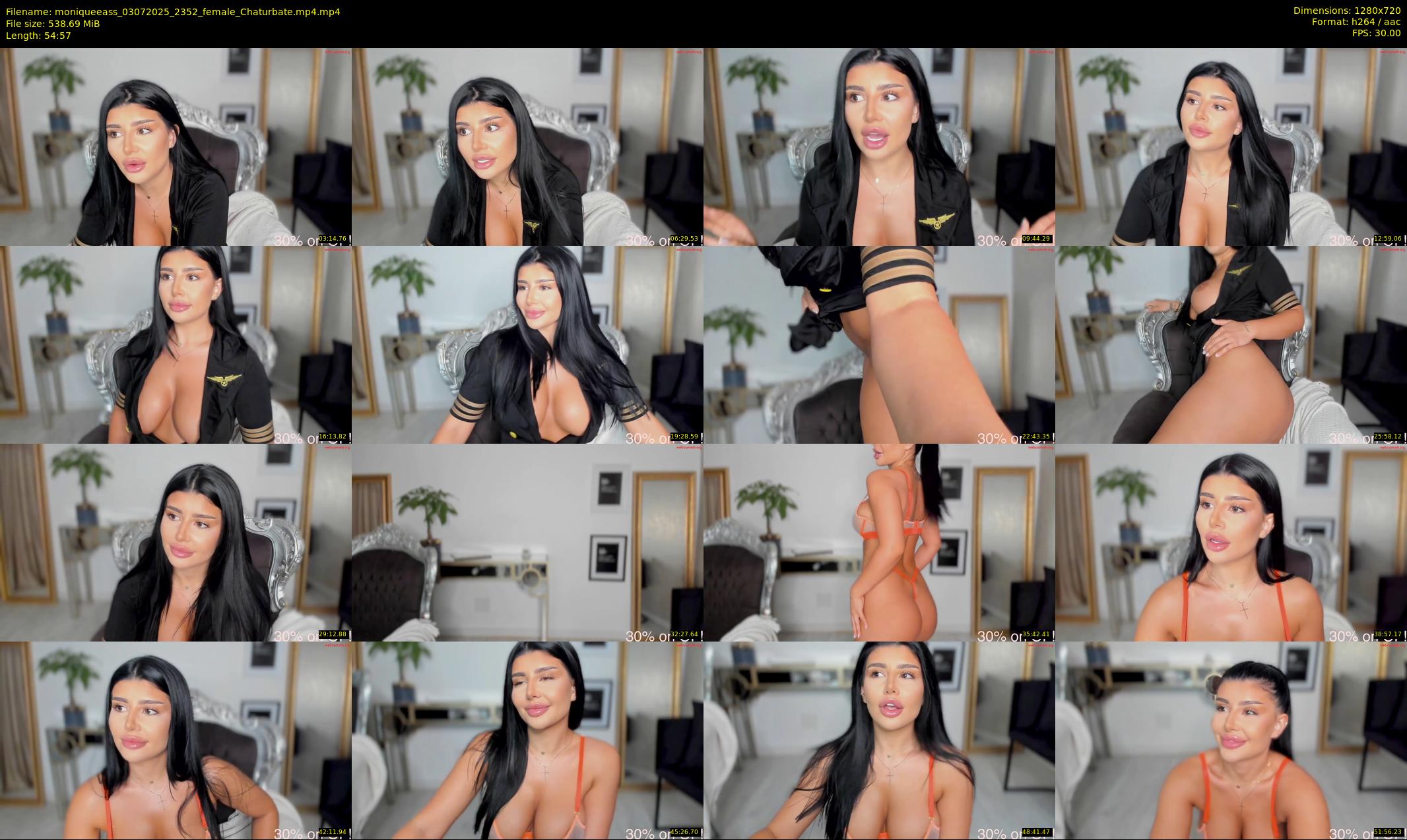 moniqueeass — 55 minute Chaturbate female cam show recording, 720p, Jul 3, 2025