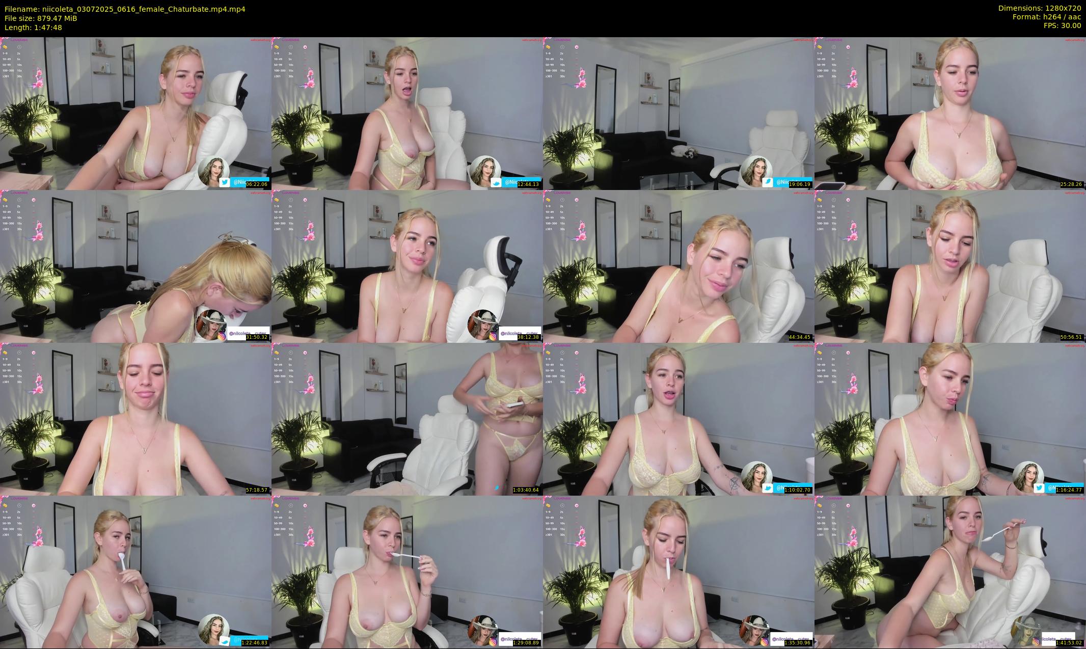 niicoleta — 108 minute Chaturbate female cam show recording, 720p, Jul 3, 2025