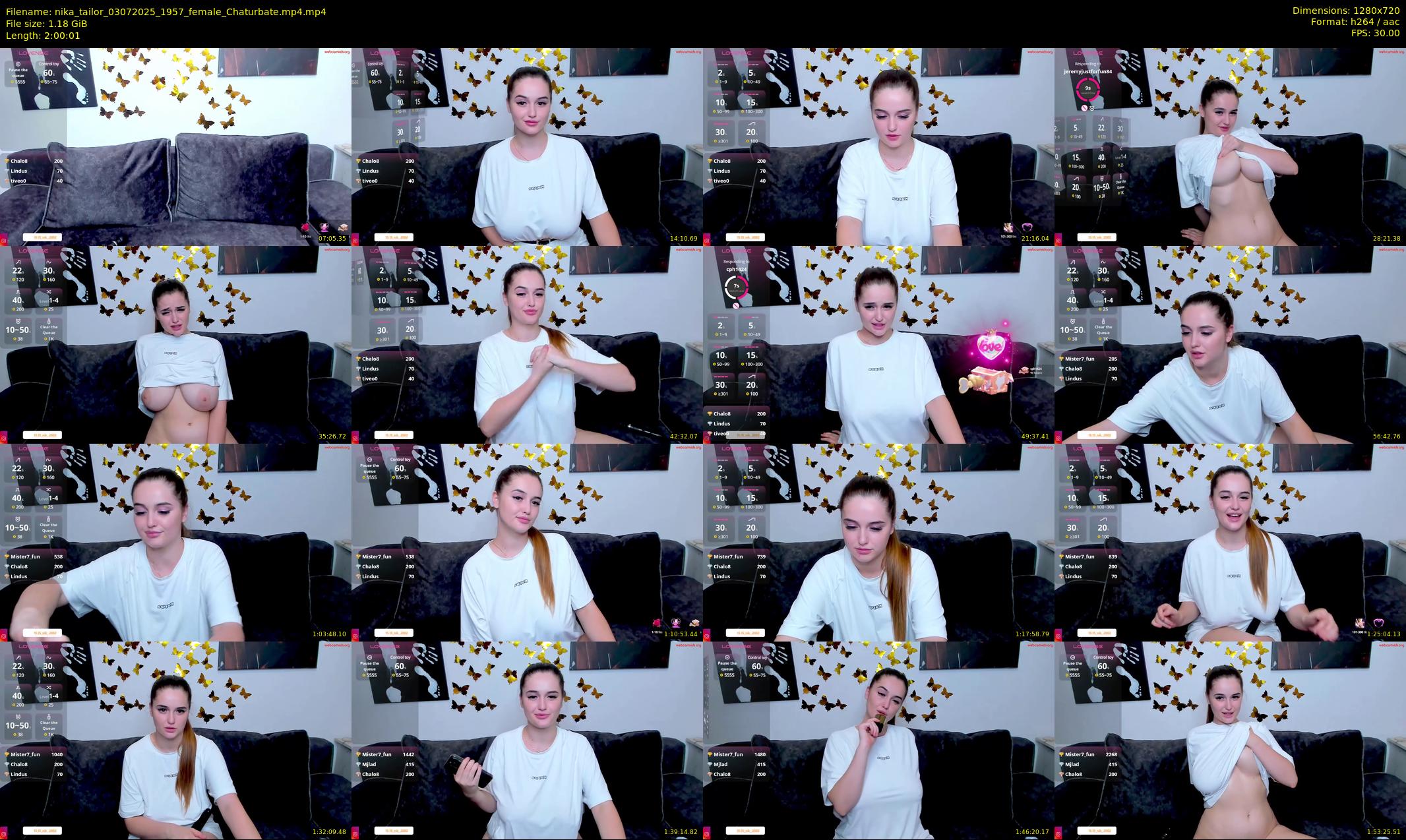 nika_tailor — 121 minute Chaturbate female cam show recording, 720p, Jul 3, 2025