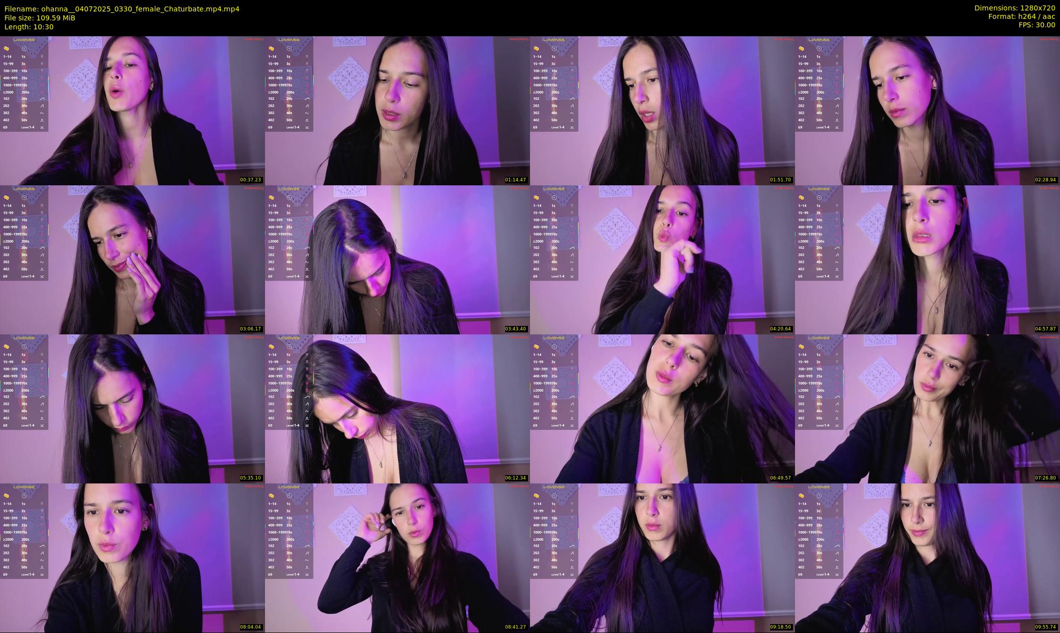 ohanna_ — 11 minute Chaturbate female cam show recording, 720p, Jul 4, 2025