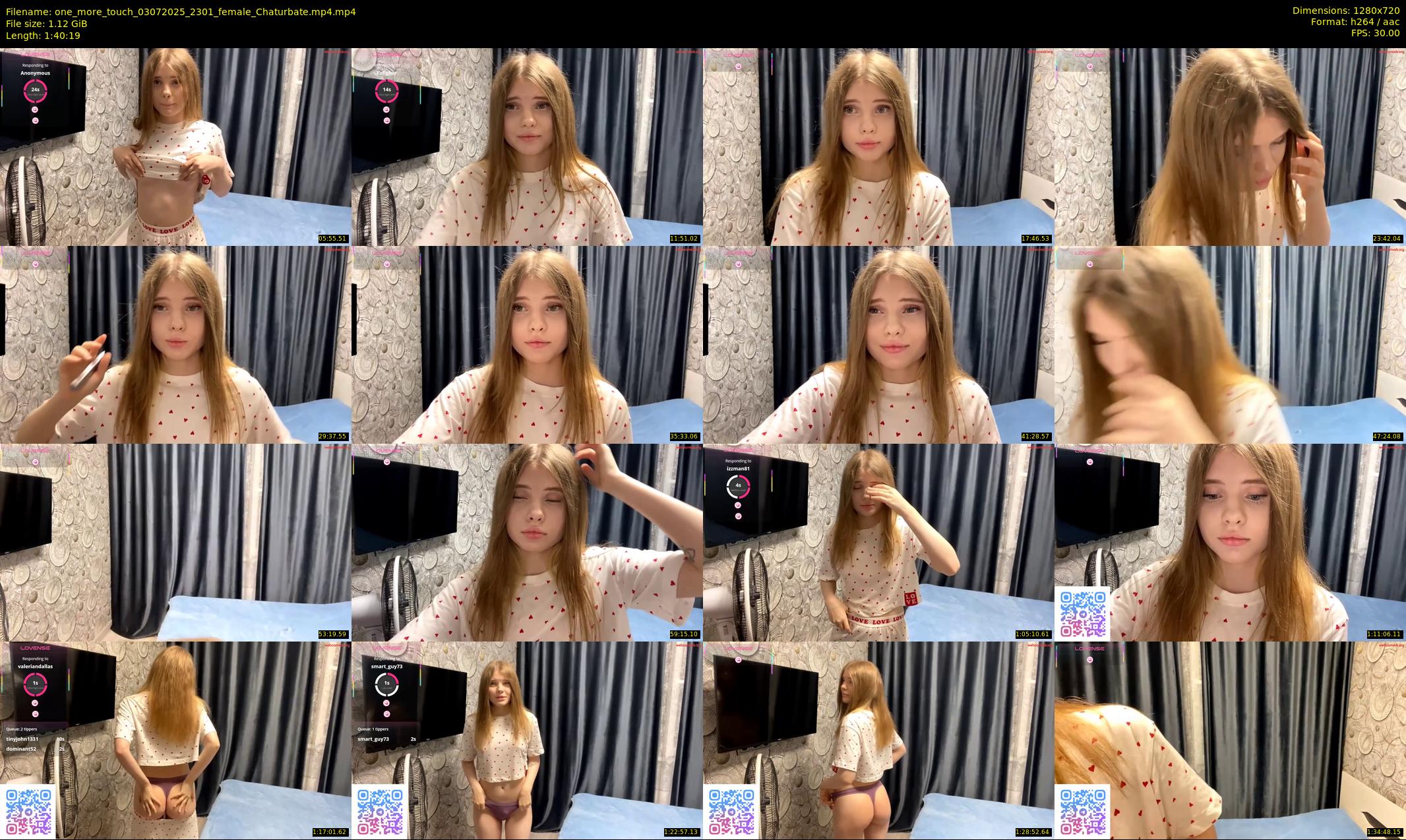 one_more_touch — 101 minute Chaturbate female cam show recording, 720p, Jul 3, 2025
