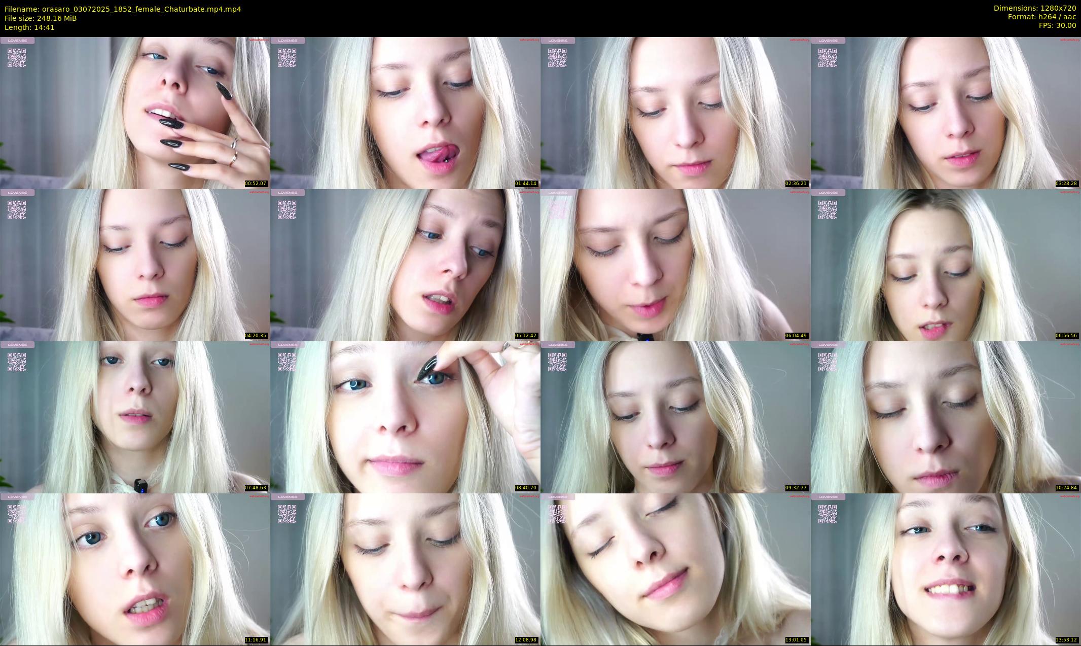 orasaro — 15 minute Chaturbate female cam show recording, 720p, Jul 3, 2025