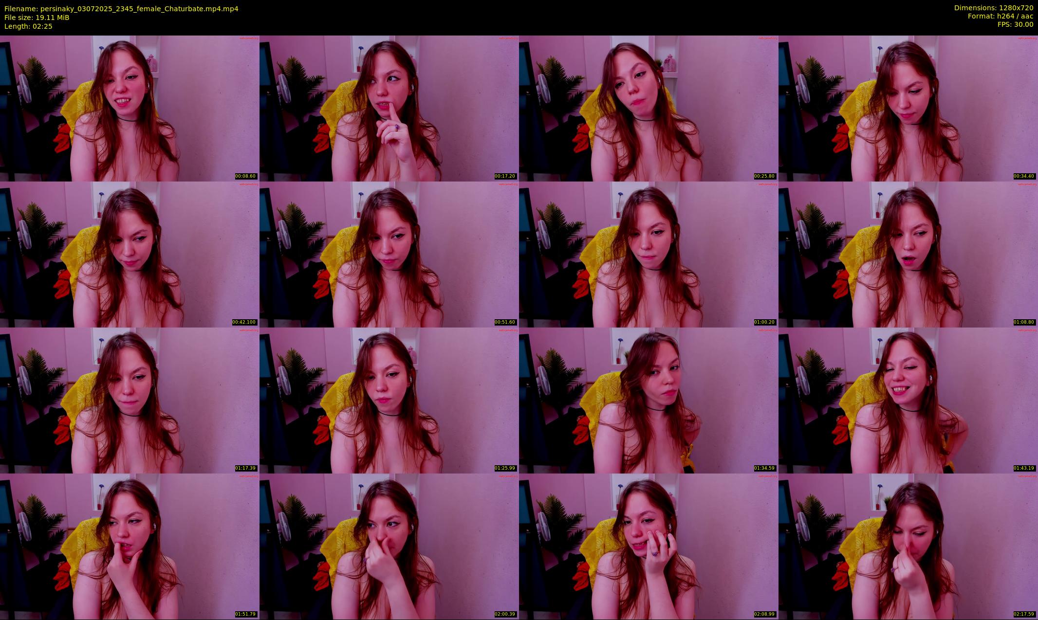 persinaky — 3 minute Chaturbate female cam show recording, 720p, Jul 3, 2025