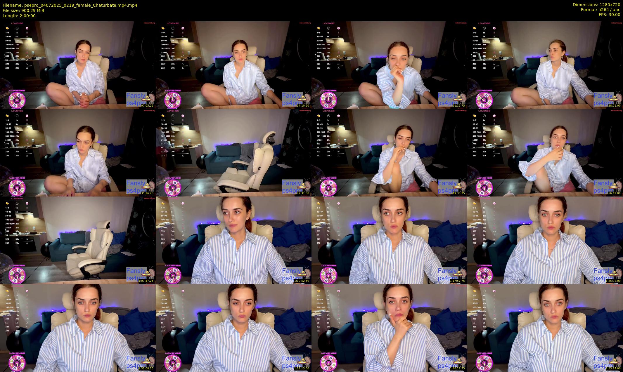 ps4pro — 120 minute Chaturbate female cam show recording, 720p, Jul 4, 2025