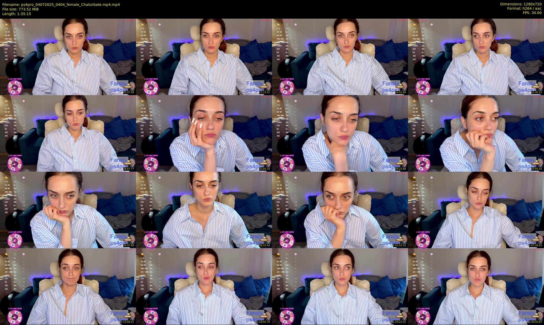 ps4pro — 96 minute Chaturbate female cam show recording, 720p, Jul 4, 2025