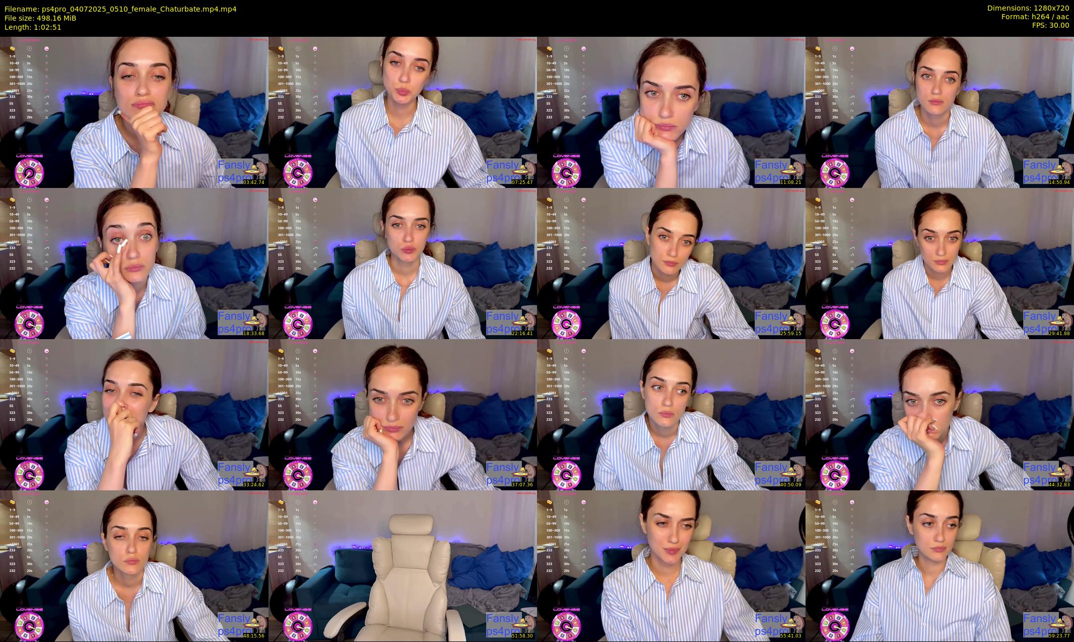 ps4pro — 63 minute Chaturbate female cam show recording, 720p, Jul 4, 2025