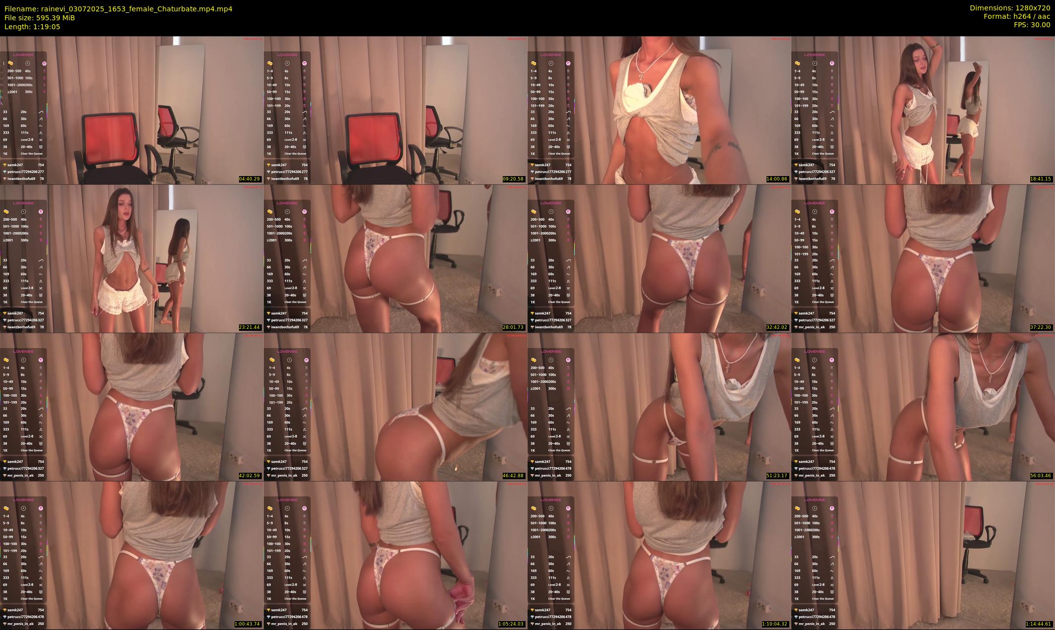 rainevi — 80 minute Chaturbate female cam show recording, 720p, Jul 3, 2025