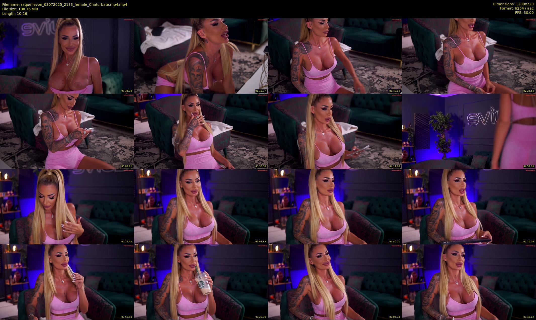 raquellevon — 11 minute Chaturbate female cam show recording, 720p, Jul 3, 2025