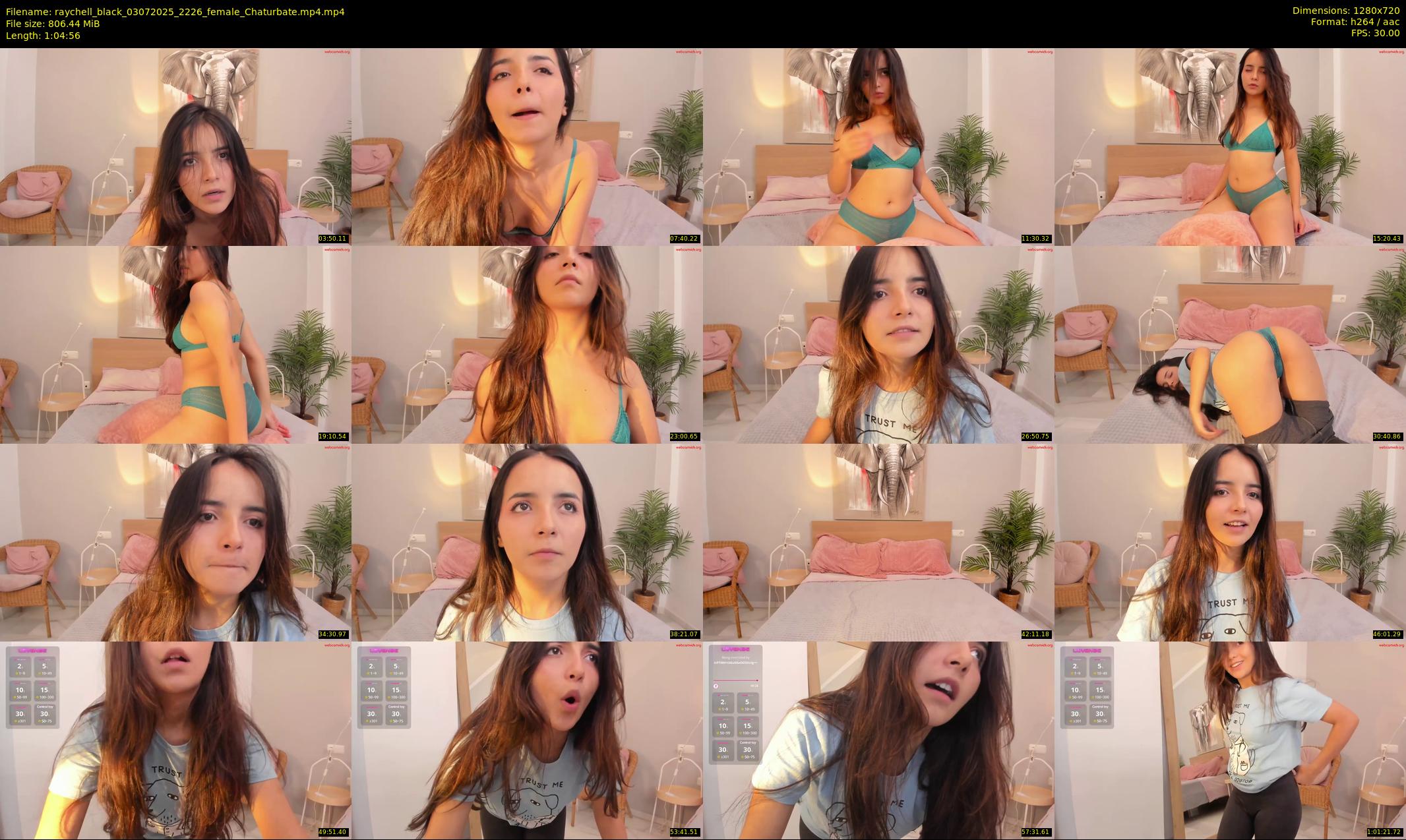 raychell_black — 65 minute Chaturbate female cam show recording, 720p, Jul 3, 2025