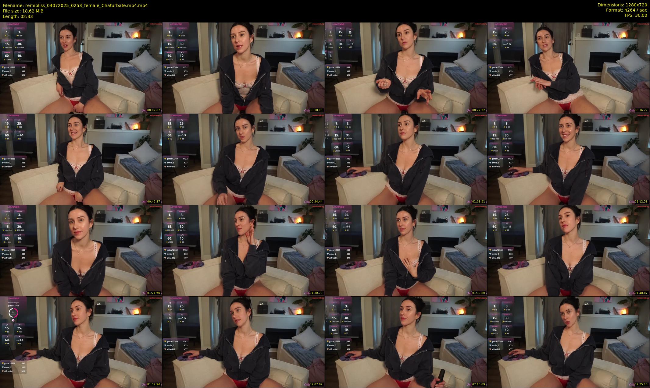 remibliss — 3 minute Chaturbate female cam show recording, 720p, Jul 4, 2025