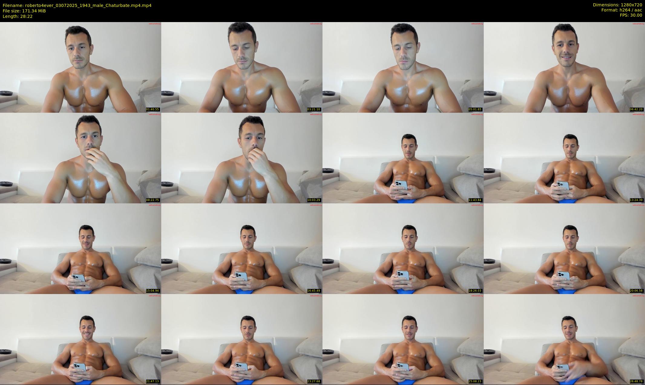 roberto4ever — 29 minute Chaturbate male cam show recording, 720p, Jul 3, 2025