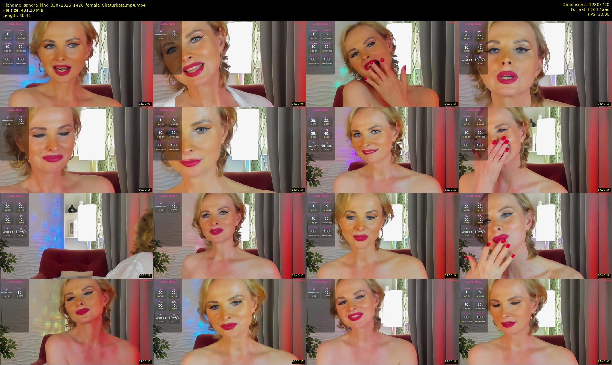 sandra_kind — 37 minute Chaturbate female cam show recording, 720p, Jul 3, 2025