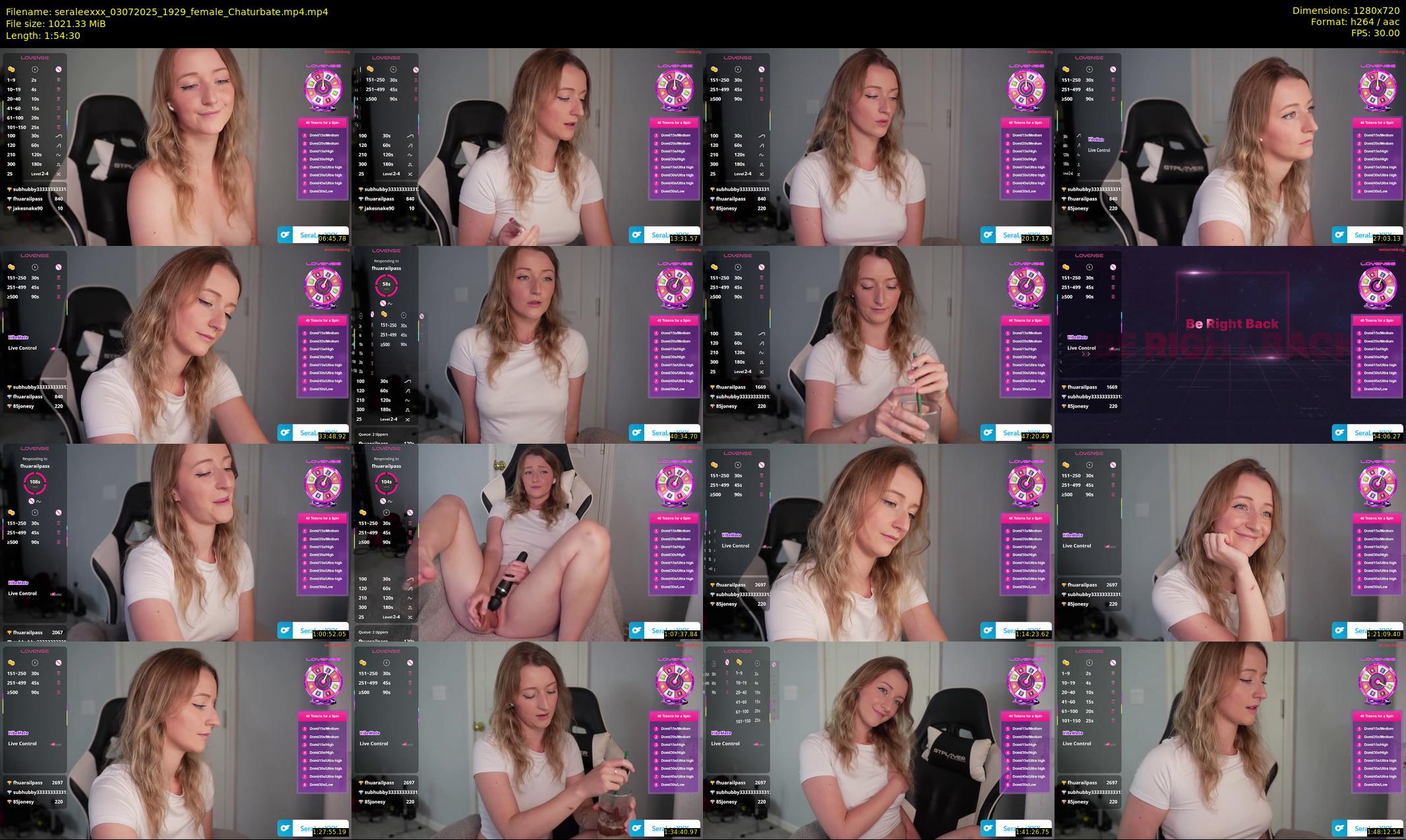 seraleexxx — 115 minute Chaturbate female cam show recording, 720p, Jul 3, 2025