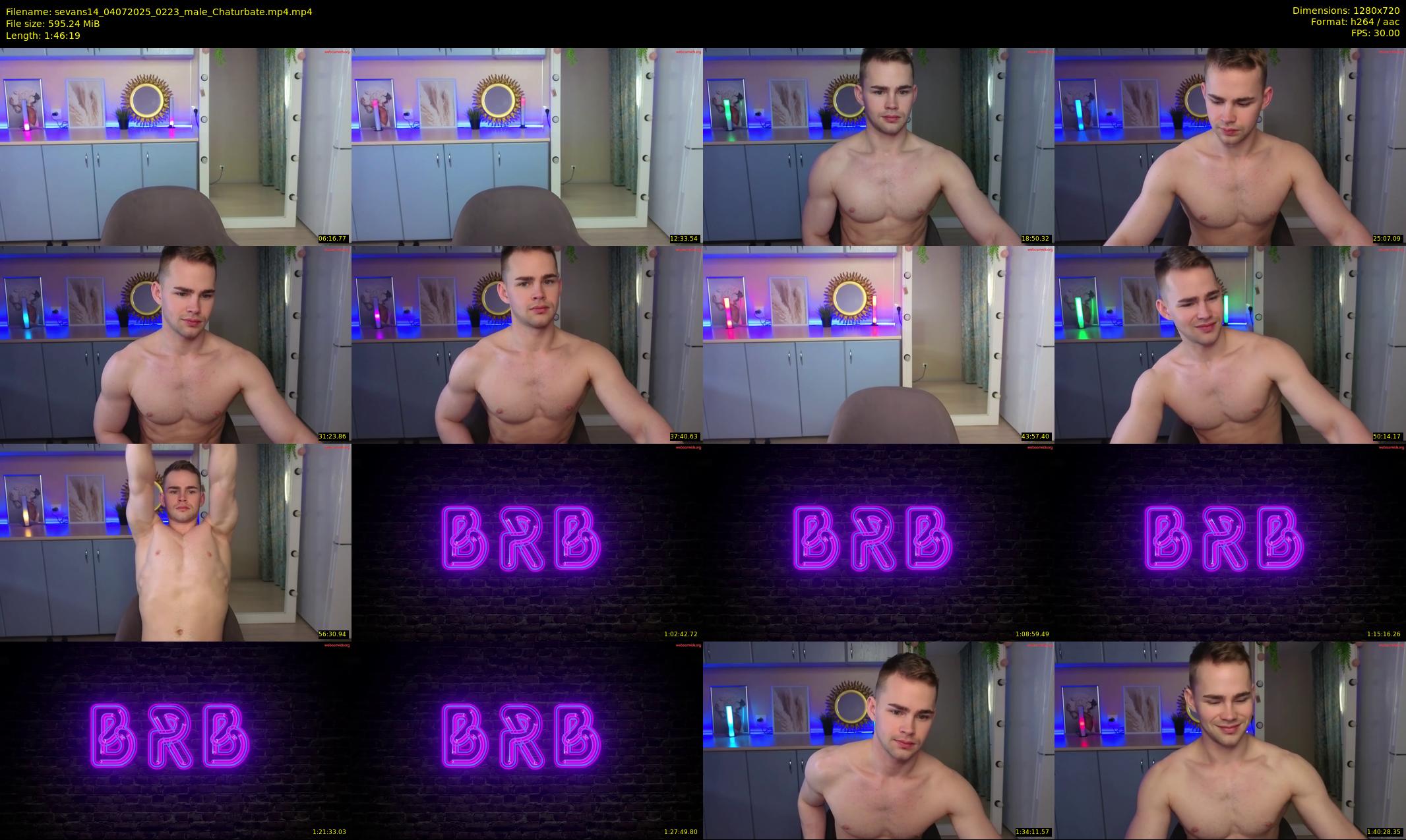 sevans14 — 107 minute Chaturbate male cam show recording, 720p, Jul 4, 2025