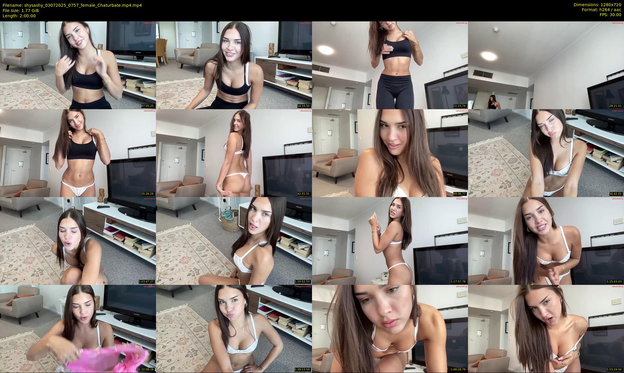 shysashy — 120 minute Chaturbate female cam show recording, 720p, Jul 3, 2025