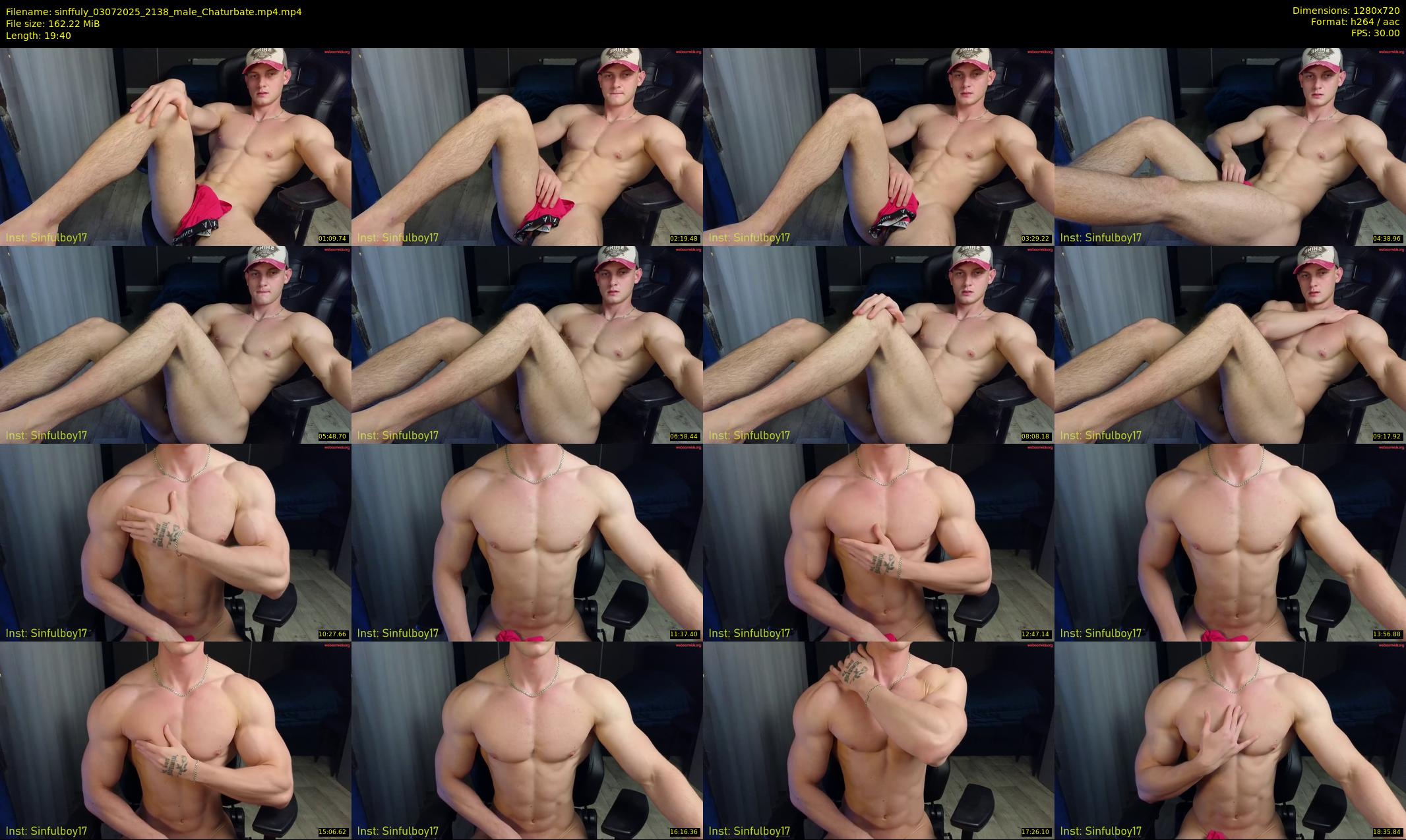 sinffuly — 20 minute Chaturbate male cam show recording, 720p, Jul 3, 2025