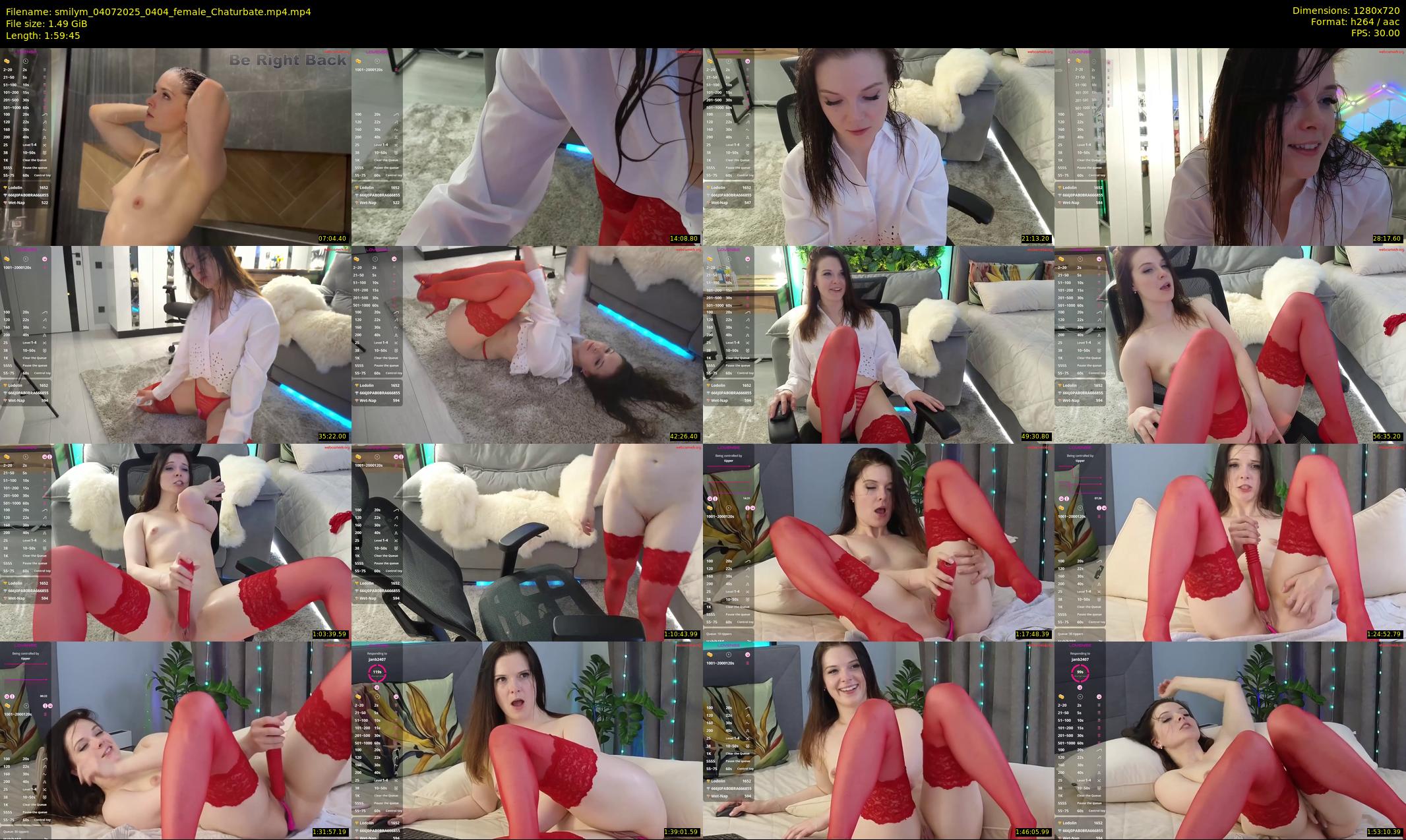smilym — 120 minute Chaturbate female cam show recording, 720p, Jul 4, 2025