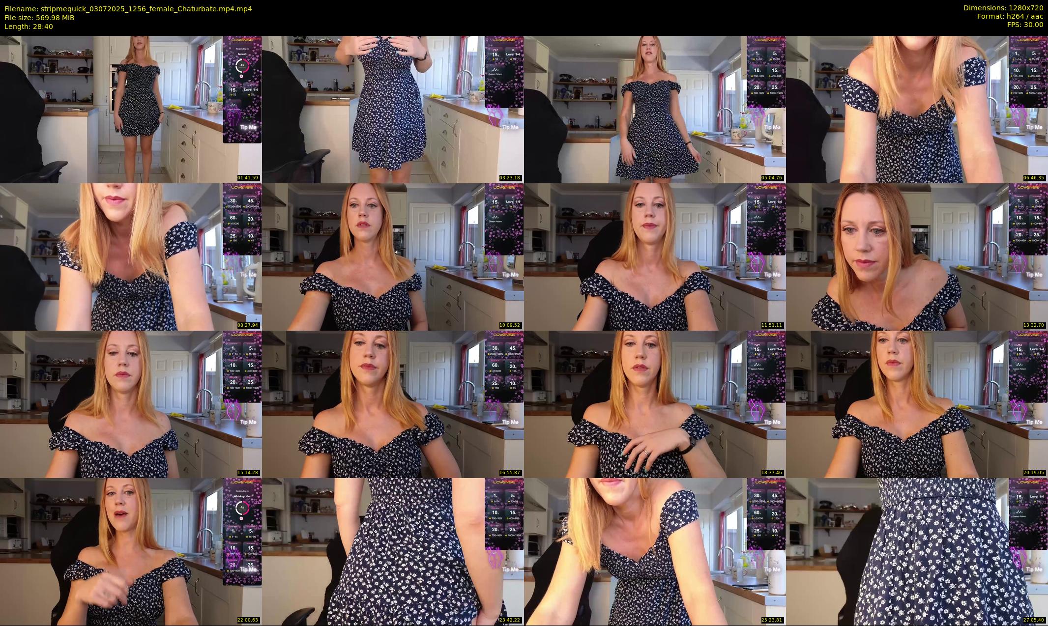 stripmequick — 29 minute Chaturbate female cam show recording, 720p, Jul 3, 2025