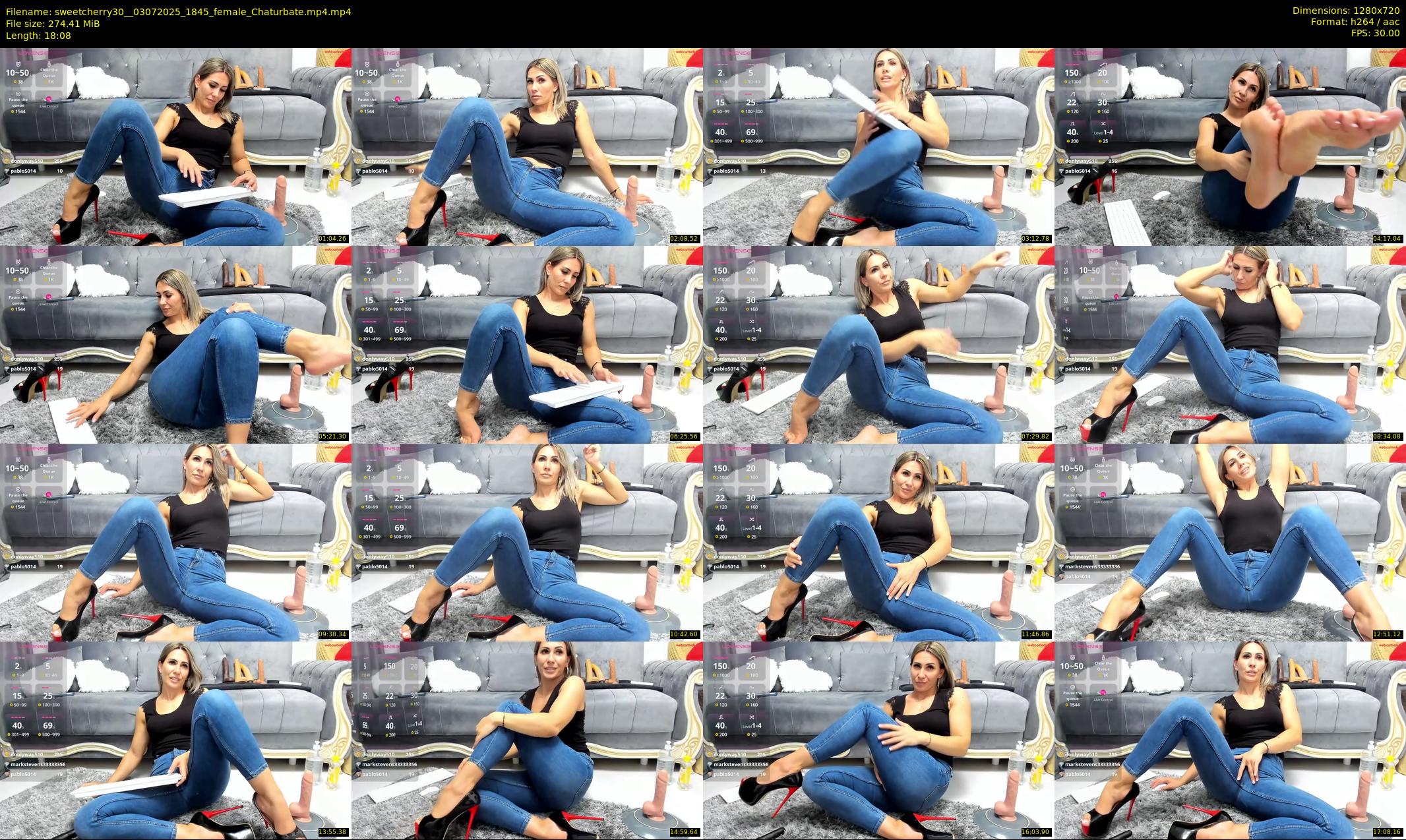 sweetcherry30_ — 19 minute Chaturbate female cam show recording, 720p, Jul 3, 2025