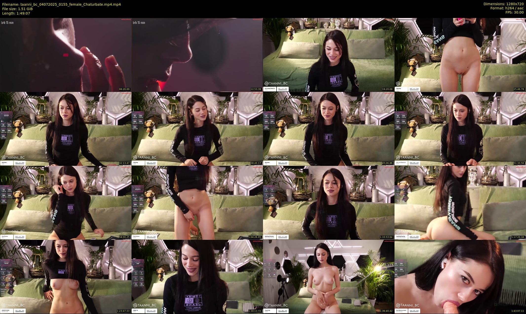taanni_bc — 110 minute Chaturbate female cam show recording, 720p, Jul 4, 2025