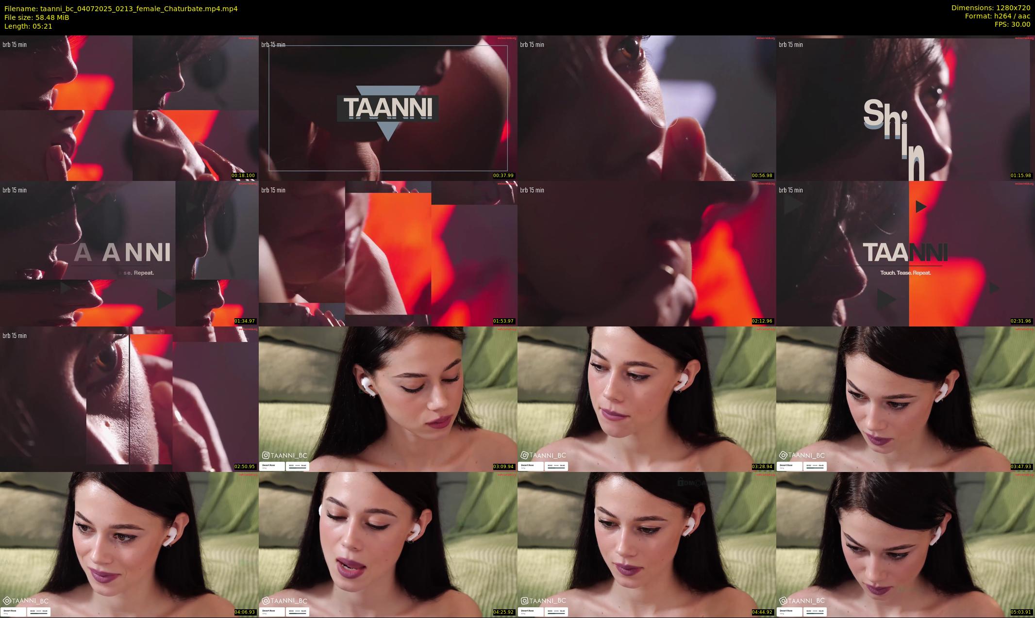taanni_bc — 6 minute Chaturbate female cam show recording, 720p, Jul 4, 2025