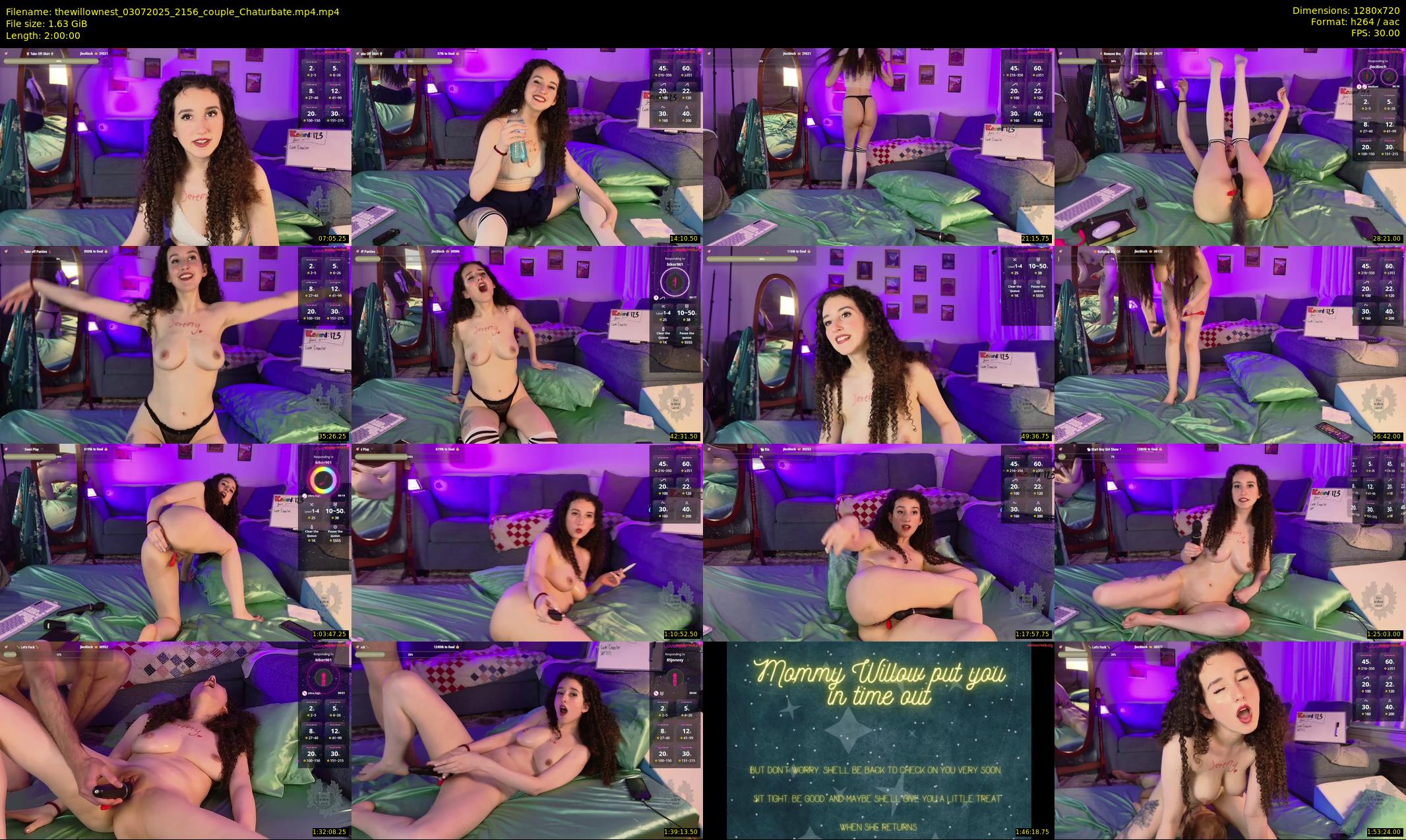 thewillownest — 120 minute Chaturbate female cam show recording, 720p, Jul 3, 2025
