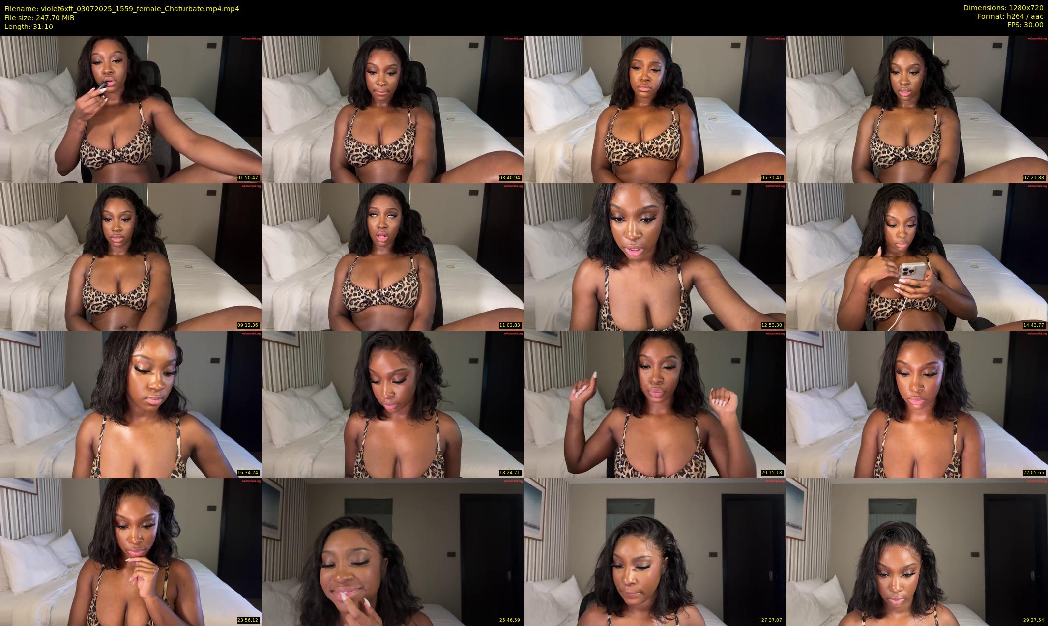 violet6xft — 32 minute Chaturbate female cam show recording, 720p, Jul 3, 2025