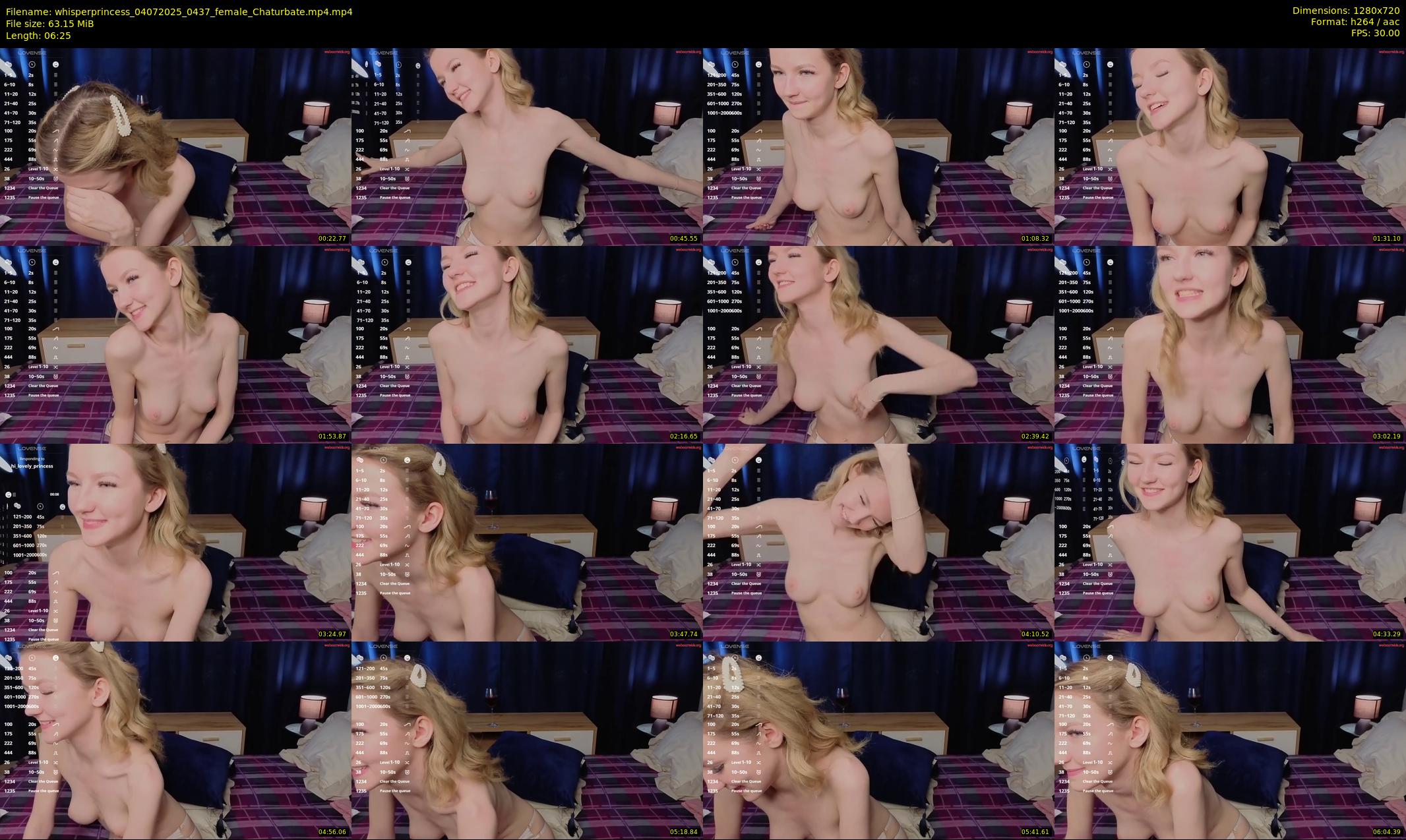 whisperprincess — 7 minute Chaturbate female cam show recording, 720p, Jul 4, 2025