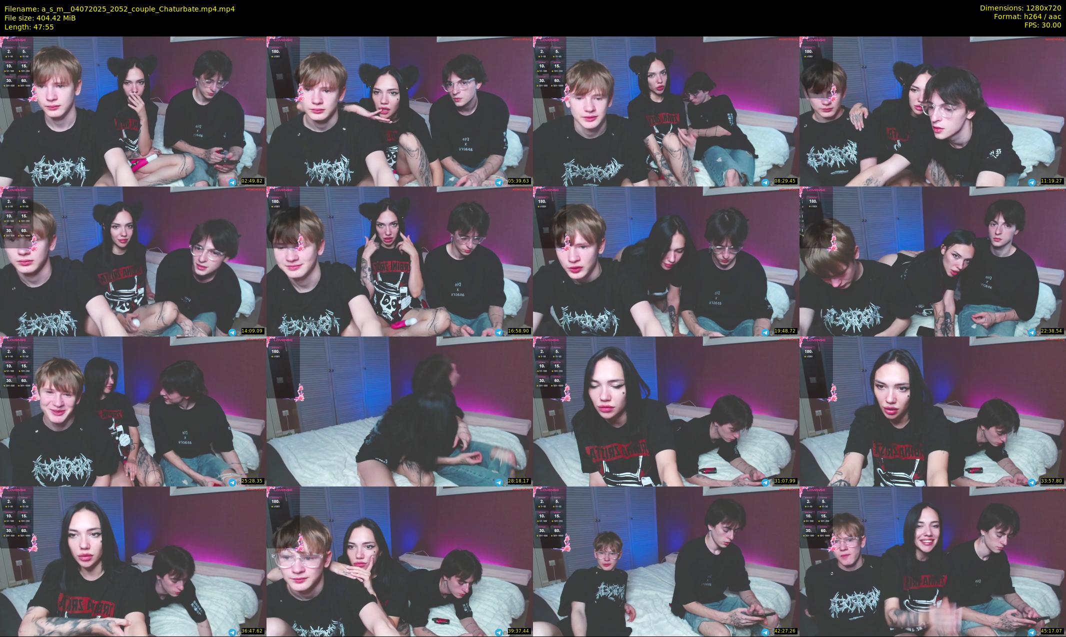 a_s_m_ — 48 minute Chaturbate couple cam show recording, 720p, Jul 4, 2025