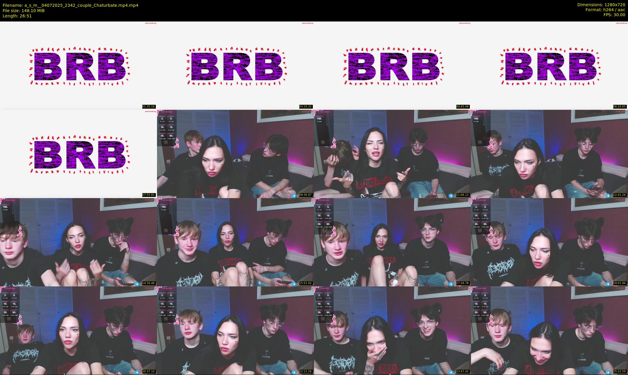 a_s_m_ — 27 minute Chaturbate couple cam show recording, 720p, Jul 4, 2025