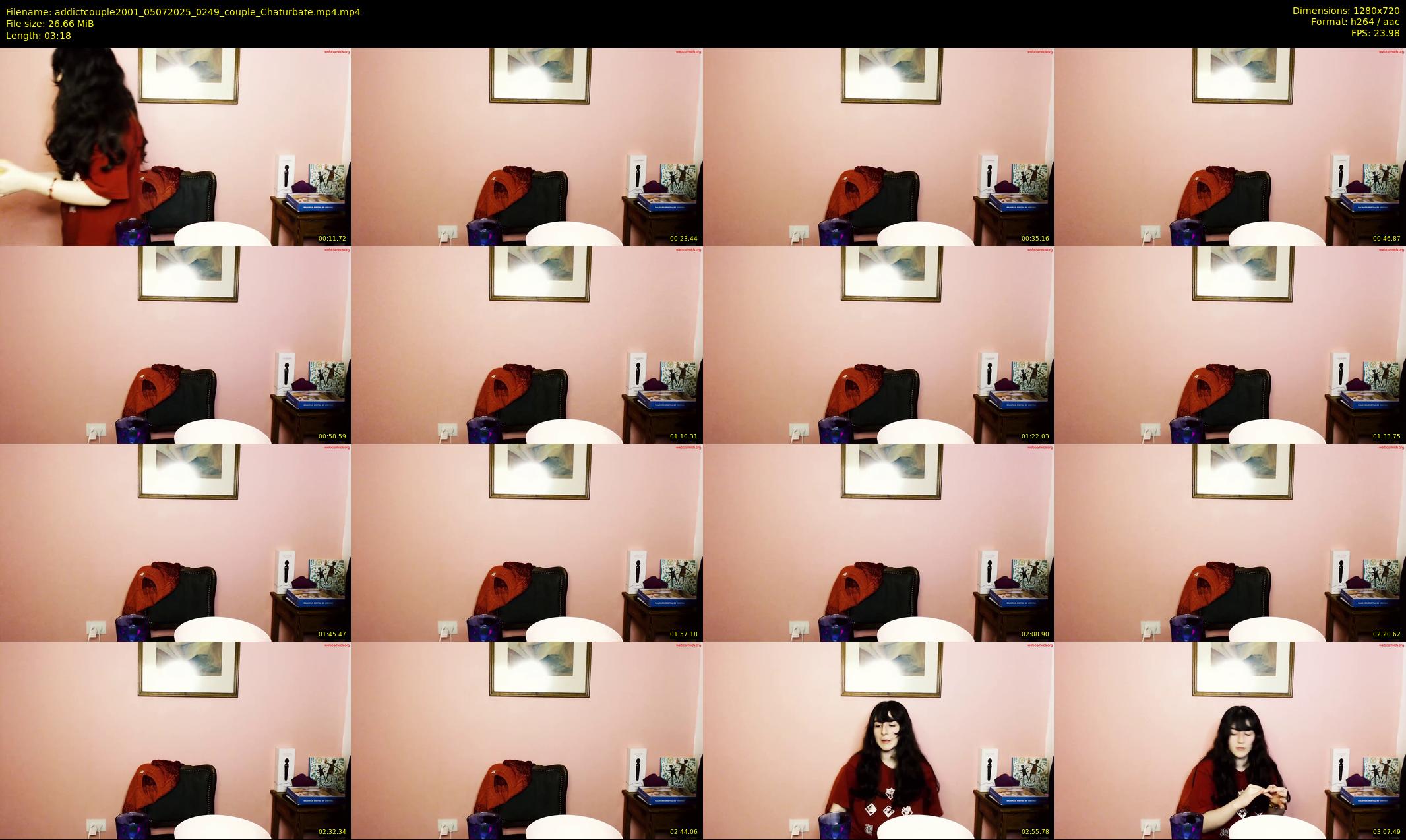 addictcouple2001 — 4 minute Chaturbate couple cam show recording, 720p, Jul 5, 2025
