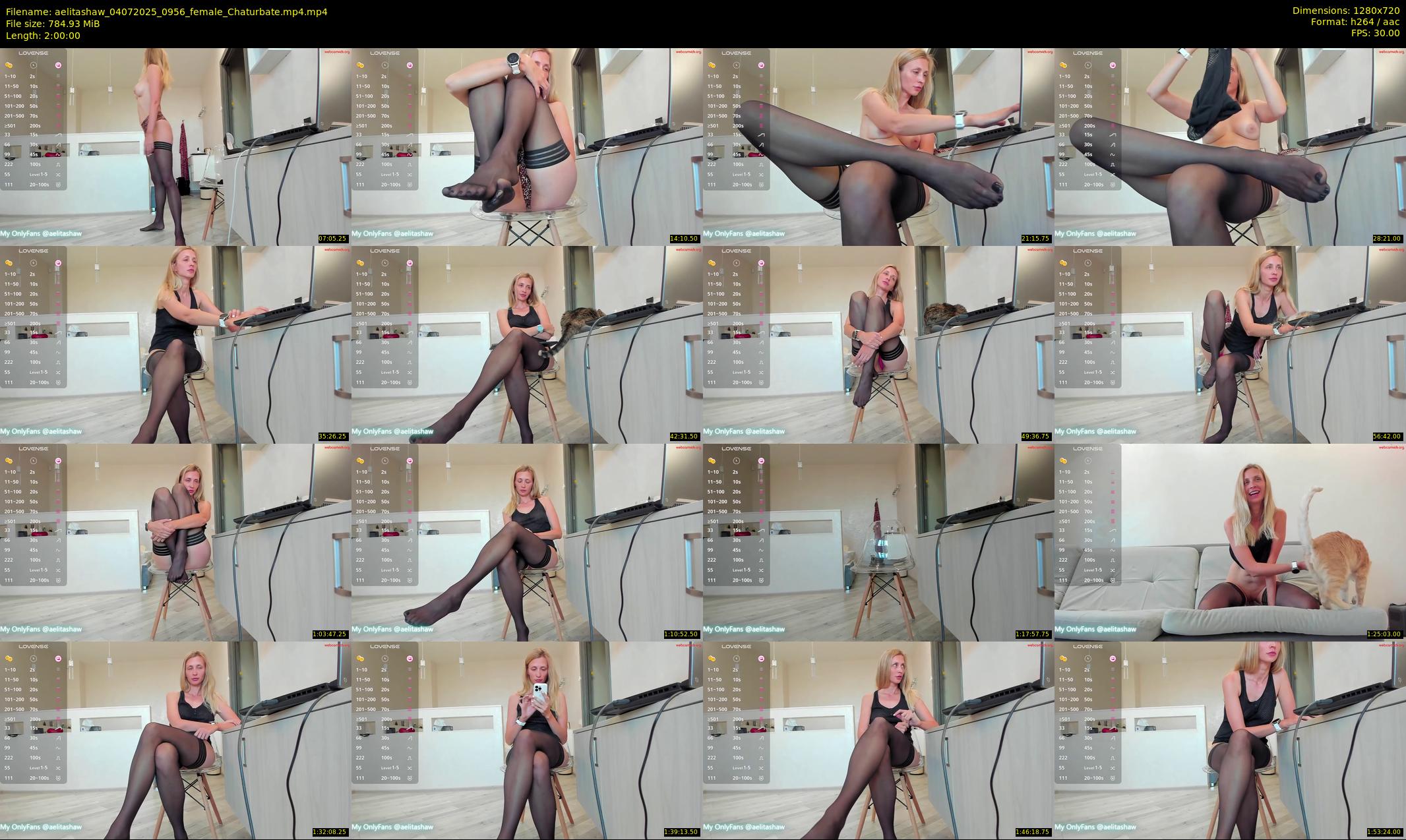 aelitashaw — 120 minute Chaturbate female cam show recording, 720p, Jul 4, 2025