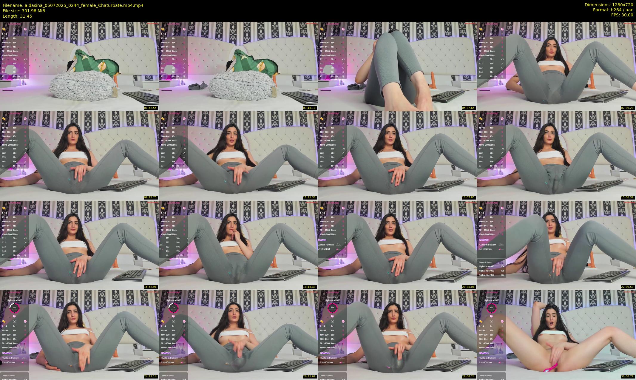 aidasina — 32 minute Chaturbate female cam show recording, 720p, Jul 5, 2025